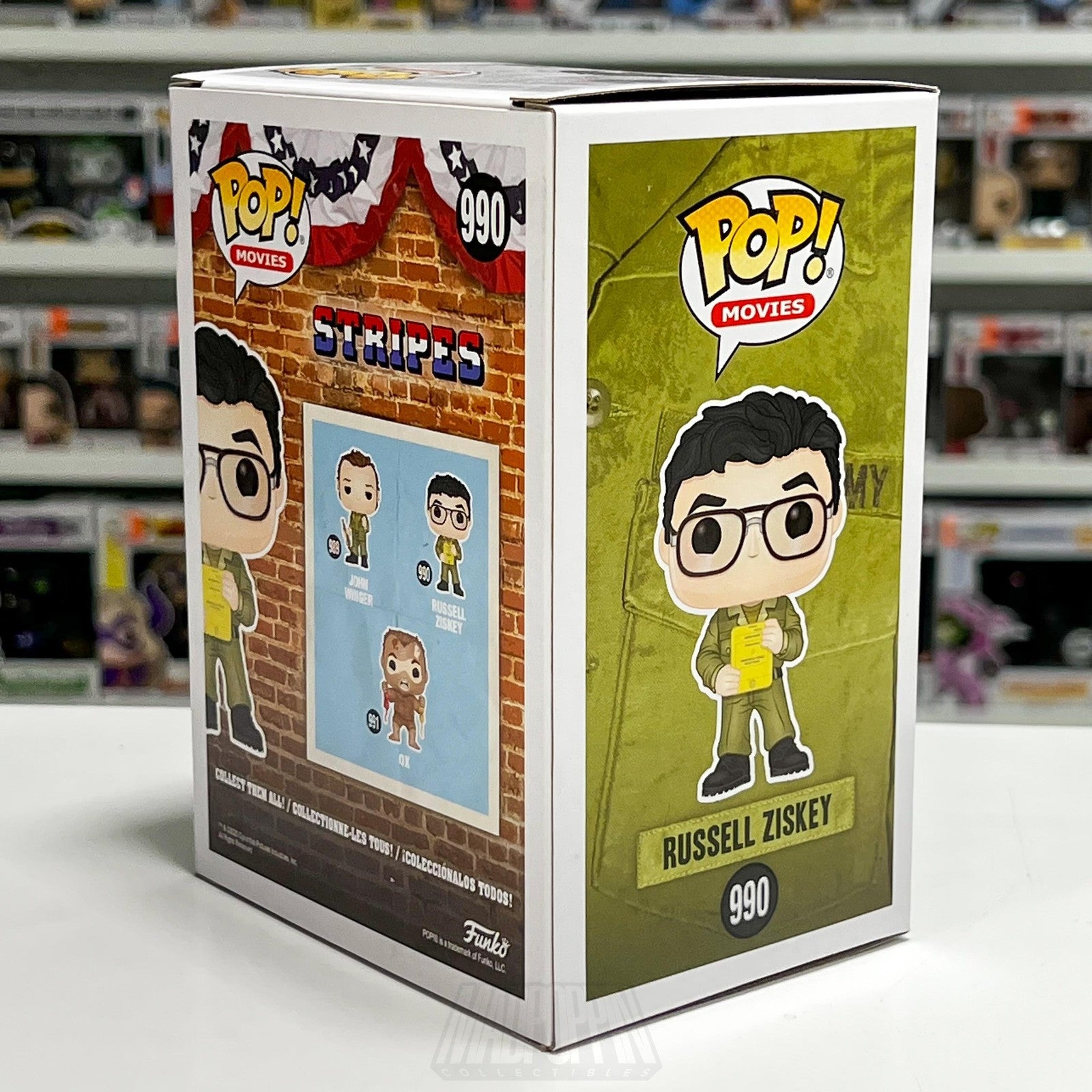 Funko Pop! Movies Stripes Russell Ziskey #990 Vinyl Figure New In Box 2020 Toy