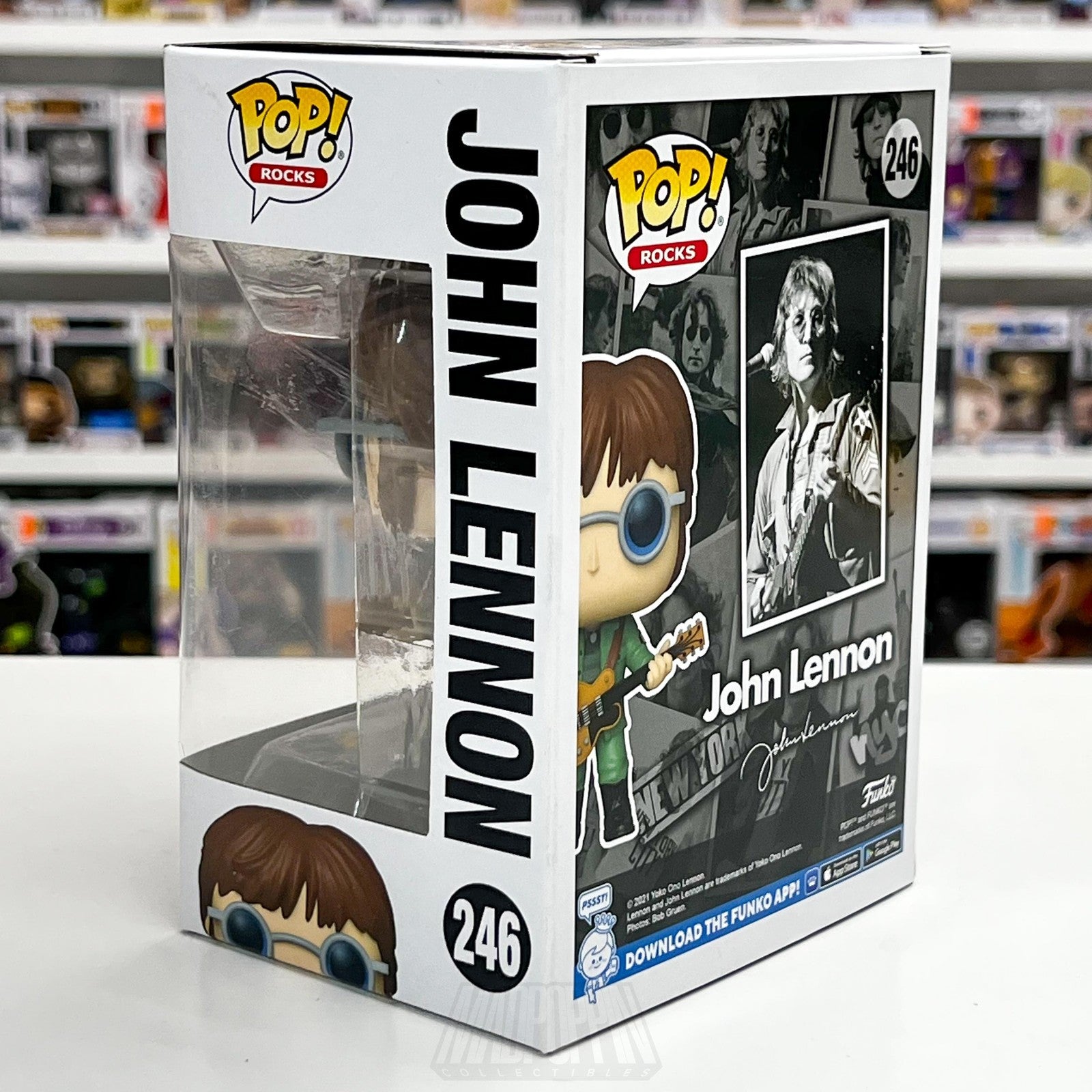 Funko Pop! Rocks John Lennon #246 Vinyl Figure Guitar Blue Glasses Collectible2