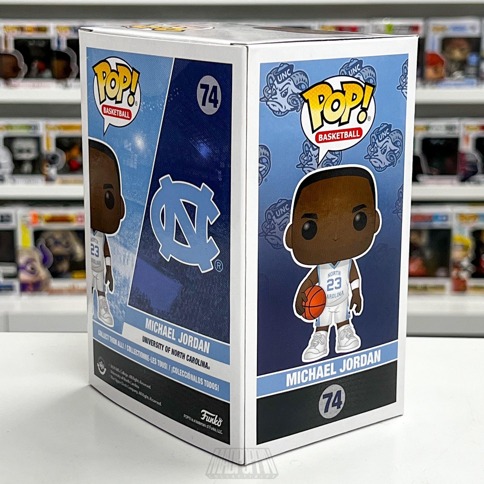 Funko Pop North Carolina Basketball Figure Michael Jordan NCAA Basketball 74 UNC
