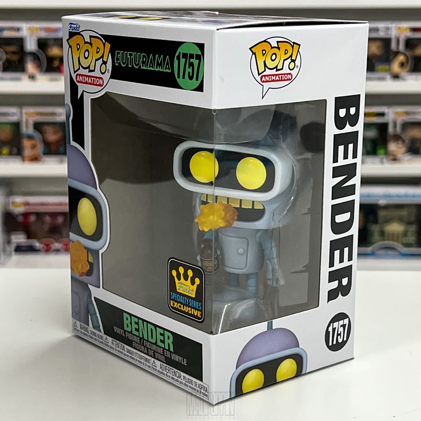 Funko Pop Animation Futurama Bender Flaming Burp Belch Specialty Series 1757