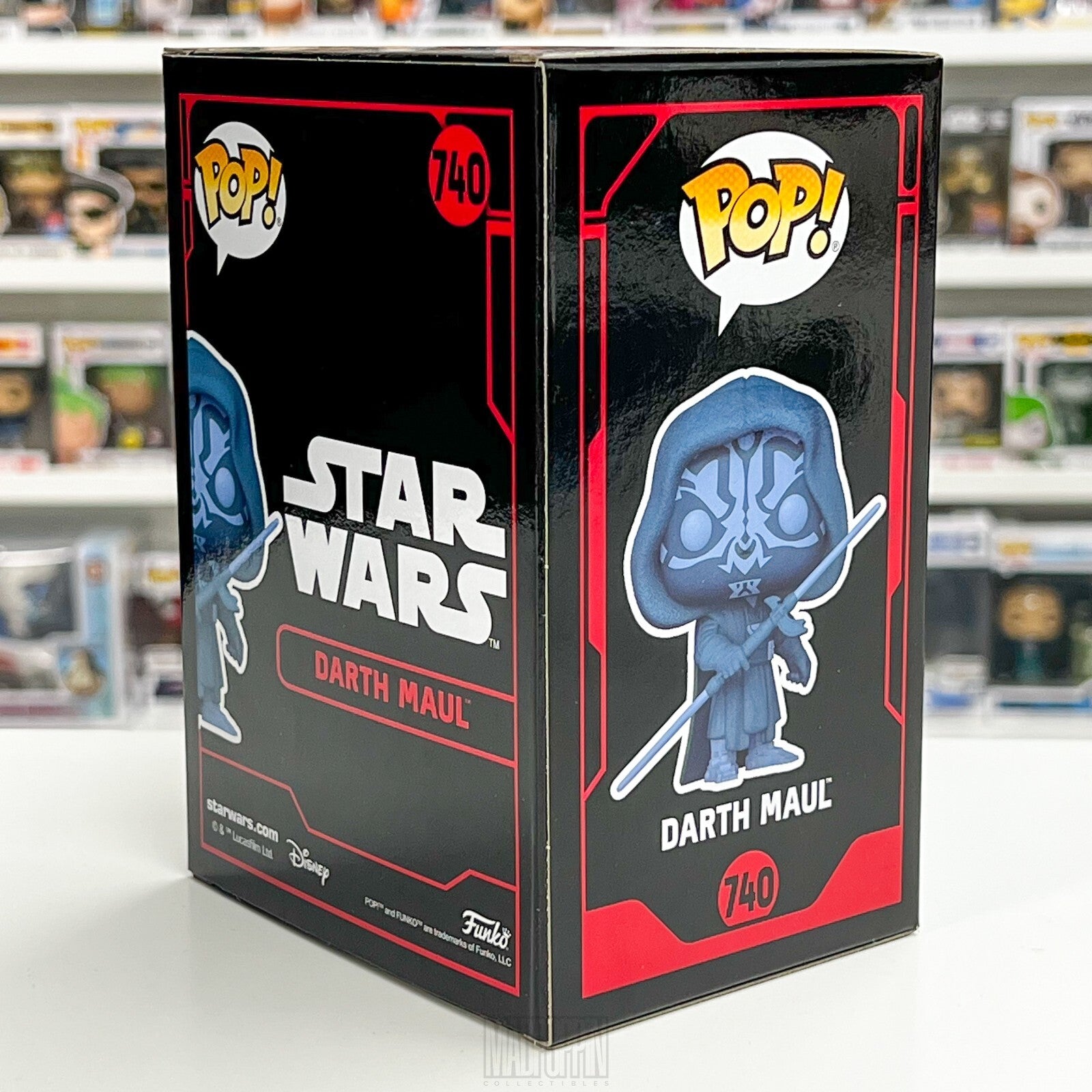 Funko Pop Star Wars Darth Maul Specialty Series Glow in the Dark Hologram 740