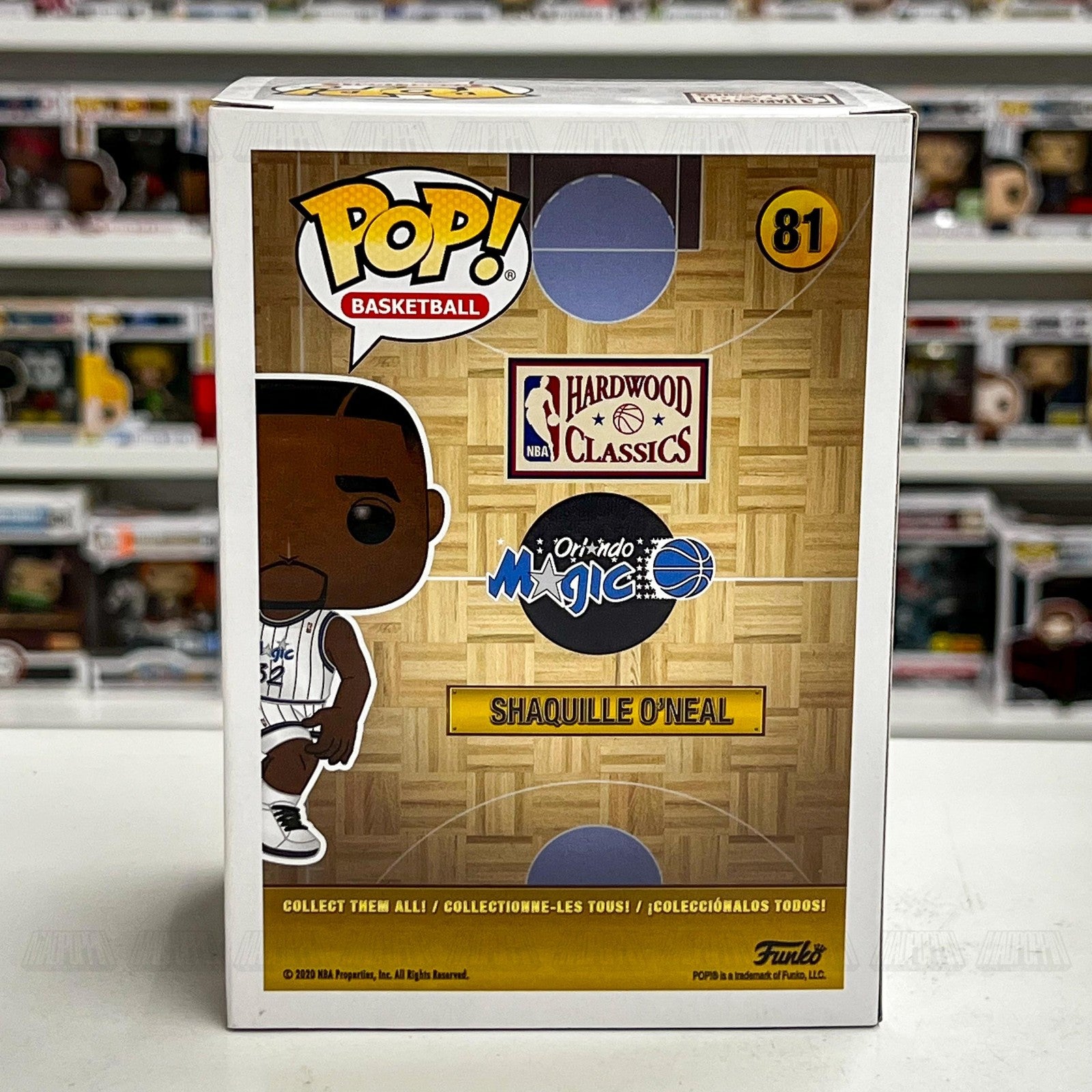 Funko Pop NBA Shaquille O'Neal 81 Orlando Magic Vinyl Figure Basketball New HWC