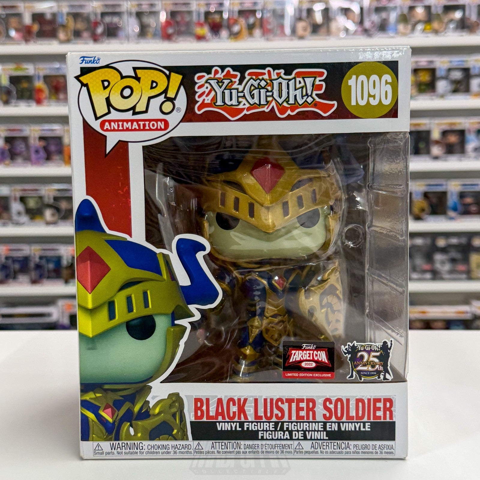 Funko Pop Anime Yu Gi Oh Black Luster Soldier Target Con 1096 TCG 6 Inch Figure0