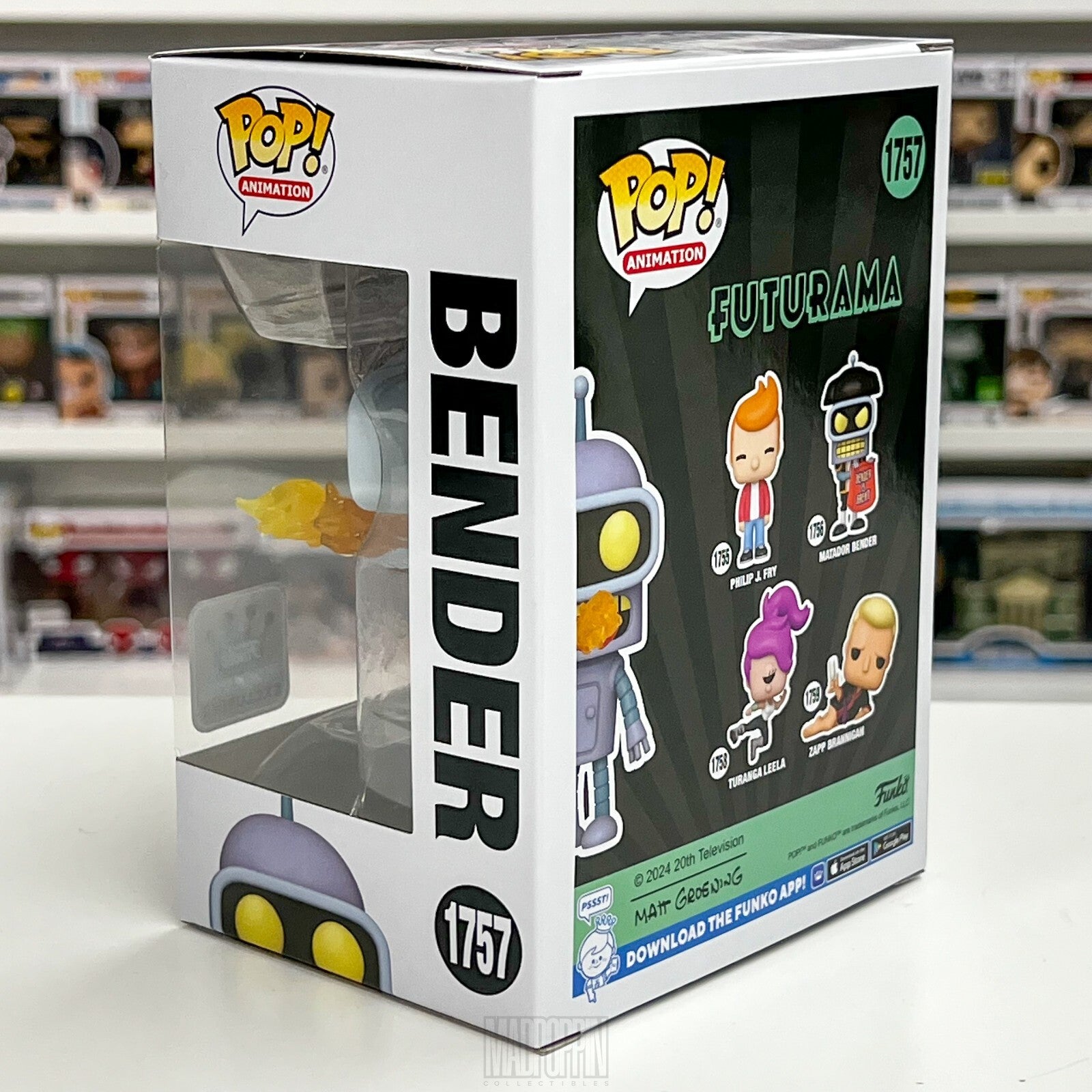 Funko Pop Animation Futurama Bender Flaming Burp Belch Specialty Series 1757