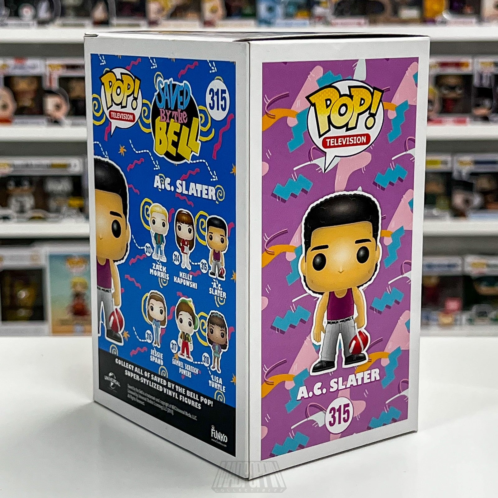 Funko Pop Saved By The Bell A.C. Slater #315 Television Vinyl Figure New In Box