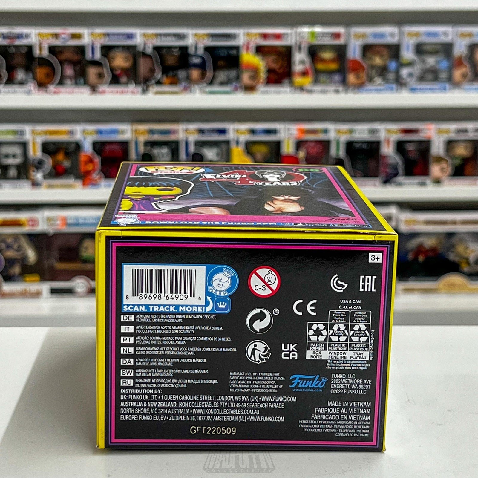 Funko Pop Icons Elvira 40 Years Entertainment Earth Exclusive Vinyl Figure 68