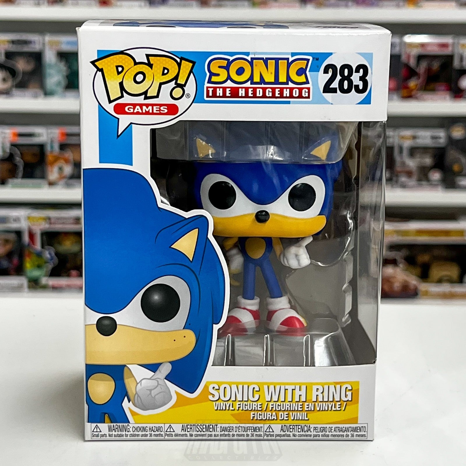 Funko Pop Video Games Sonic The Hedgehog with Ring 283 Sega Toy Vinyl Figure0