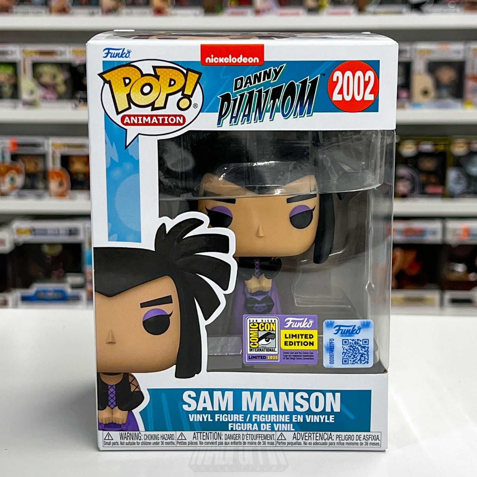 Funko Pop Animation Danny Phantom Sam Manson SDCC Con Sticker 2002 Vinyl Figure0