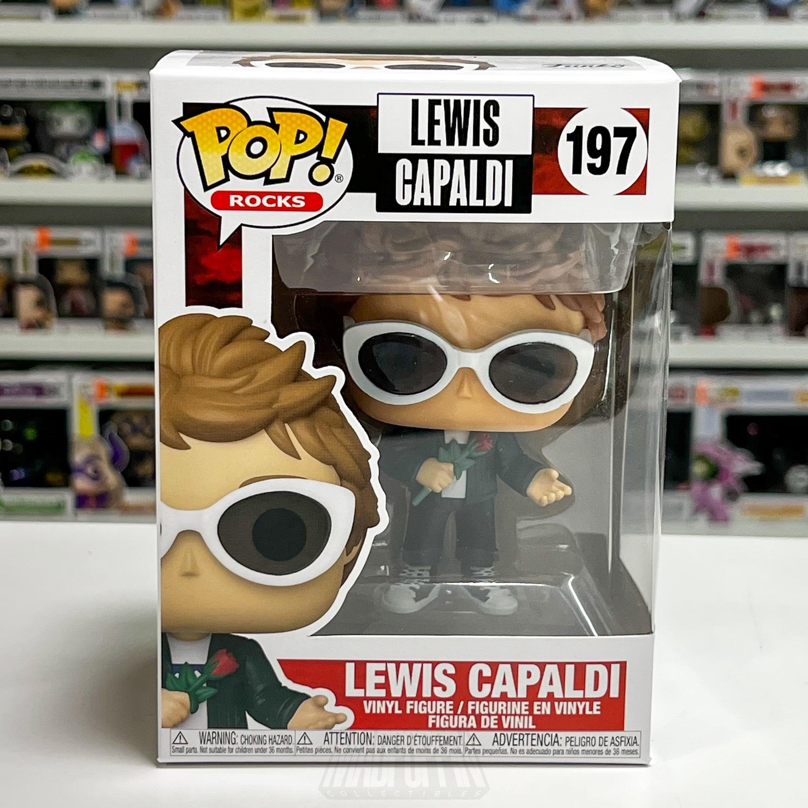 Funko Pop! Rocks #197 Lewis Capaldi Vinyl Figure Collectible Box 2020 Music Toy