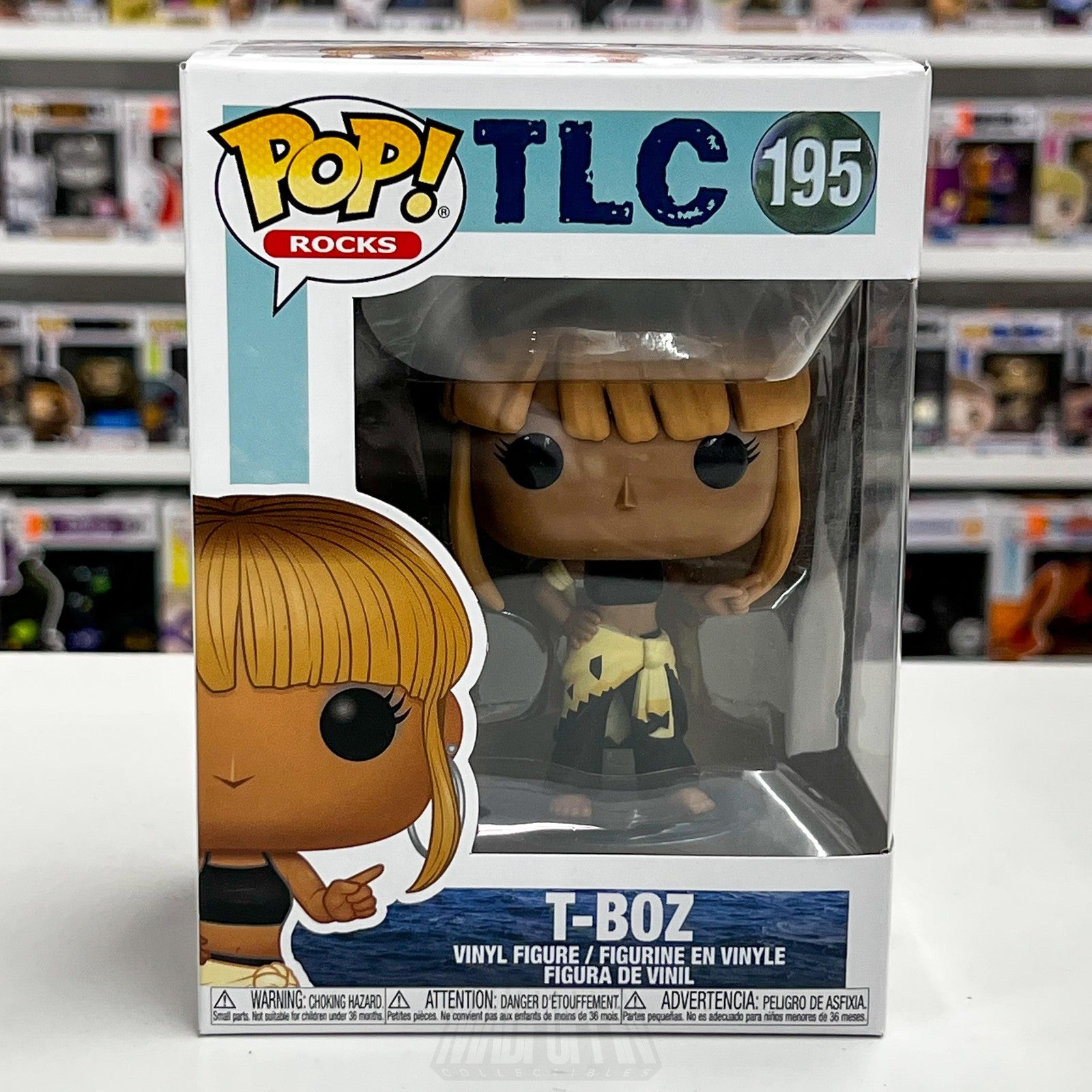 Funko Pop Rocks TLC T-Boz 195 Waterfalls Video Vinyl Figure 90s R&B Atlanta NIB0