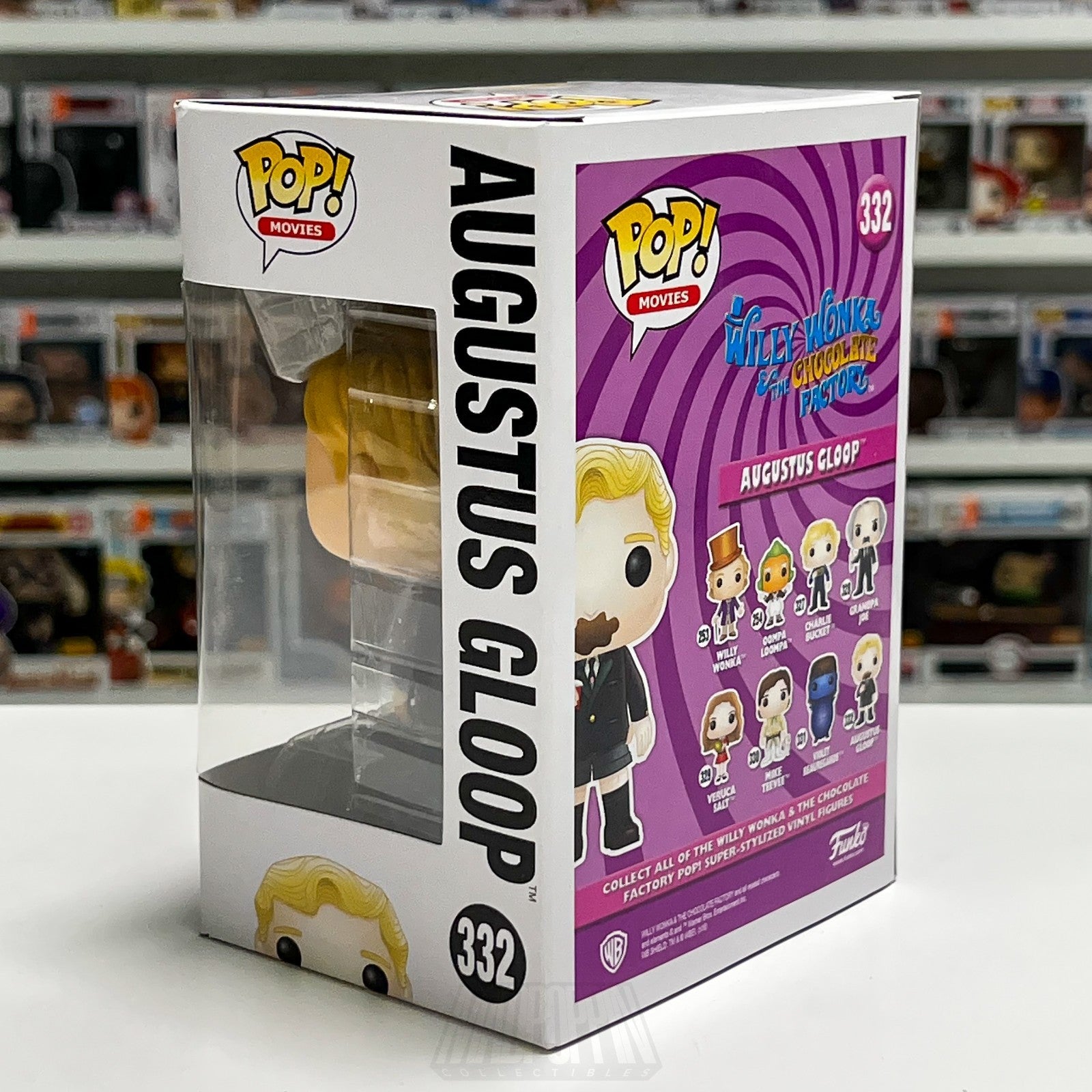 Funko Pop Augustus Gloop 332 Willy Wonka Chocolate Factory Movie Vinyl Figure