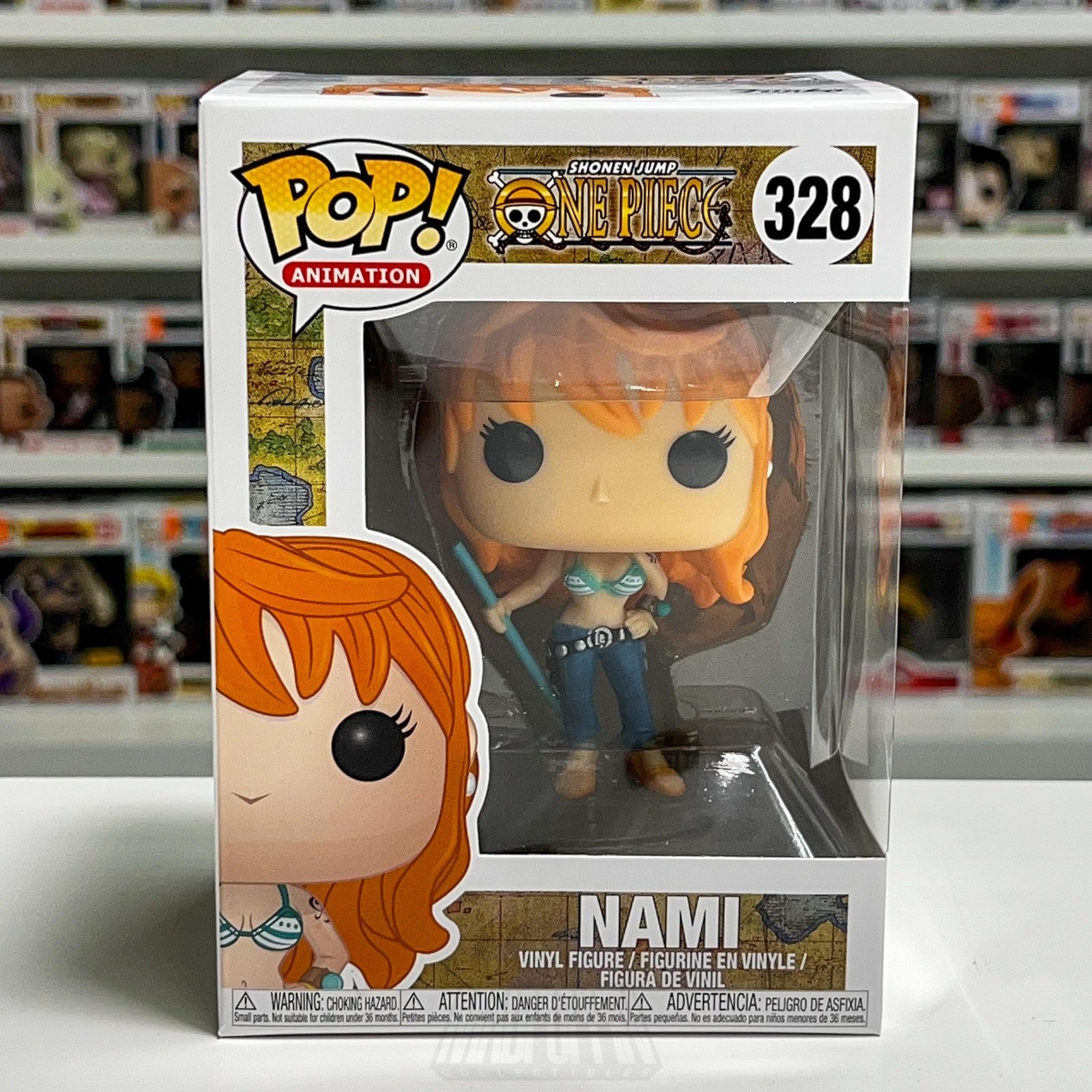 Funko Pop! Animation One Piece Nami #328 Vinyl Figure Anime Manga New in Box