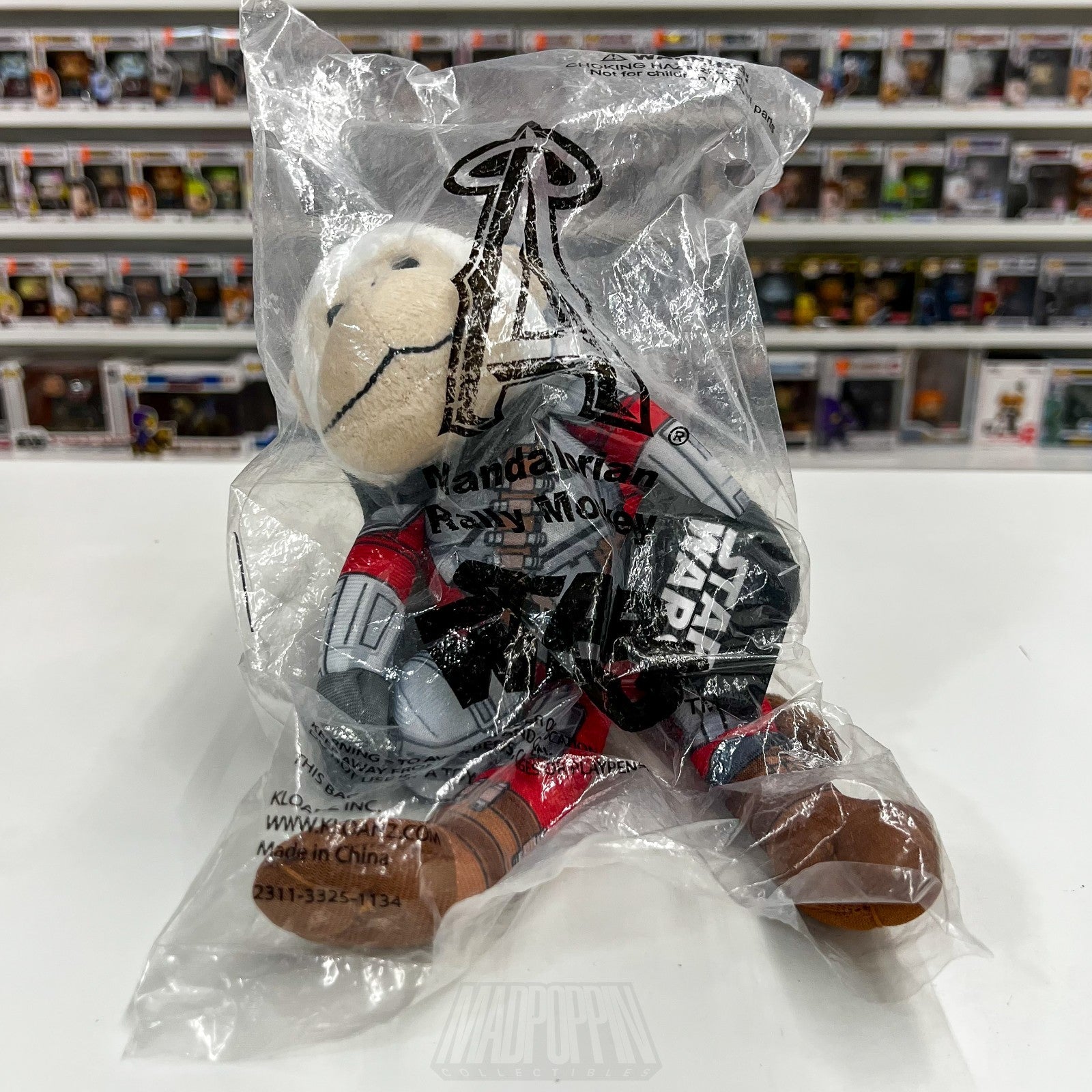 Los Angeles Angels Star Wars Mandalorian Rally Monkey Plush MLB Baseball New0