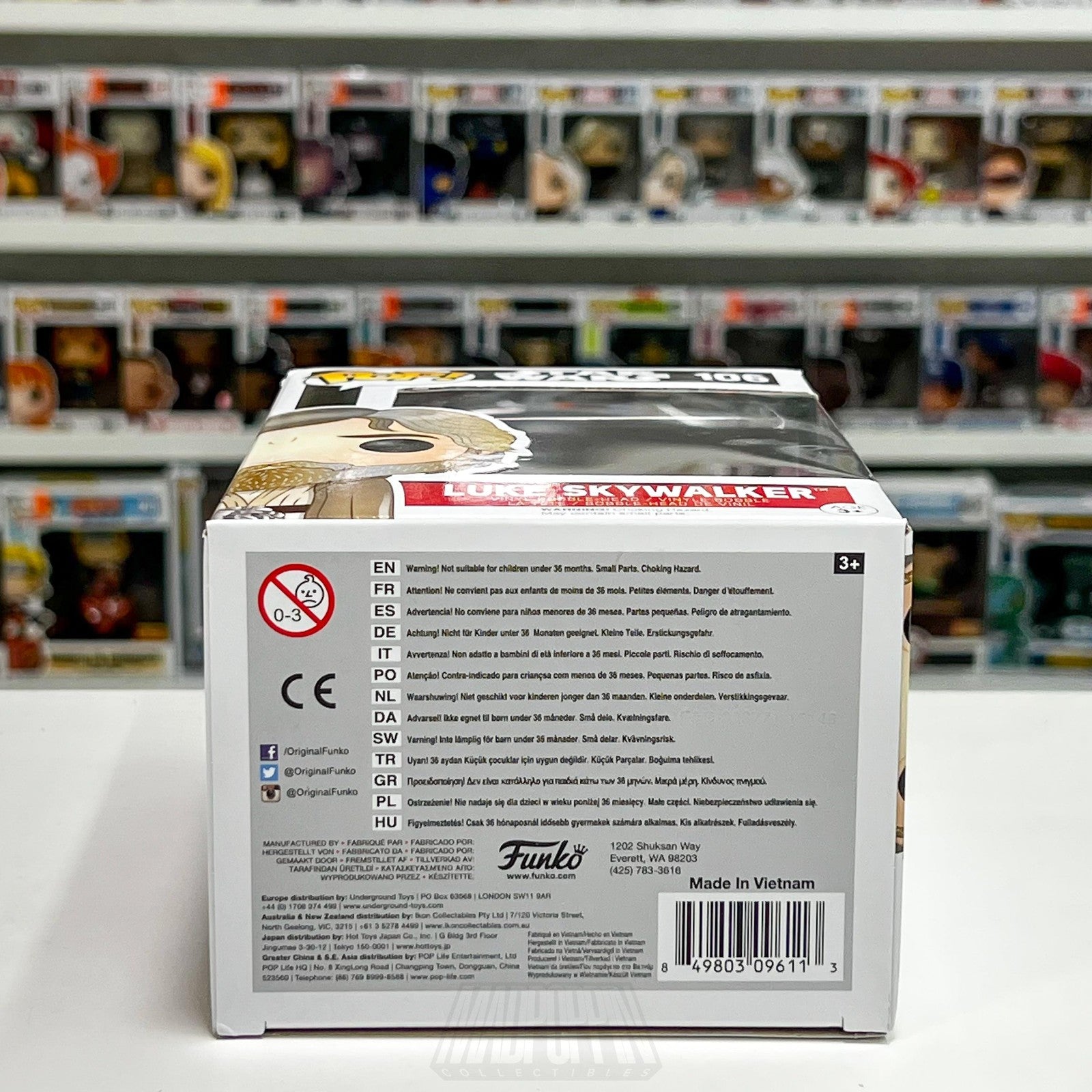 Funko Pop Star Wars Luke Skywalker Beard 106 Jedi Vinyl Bobble-Head Figure Toy