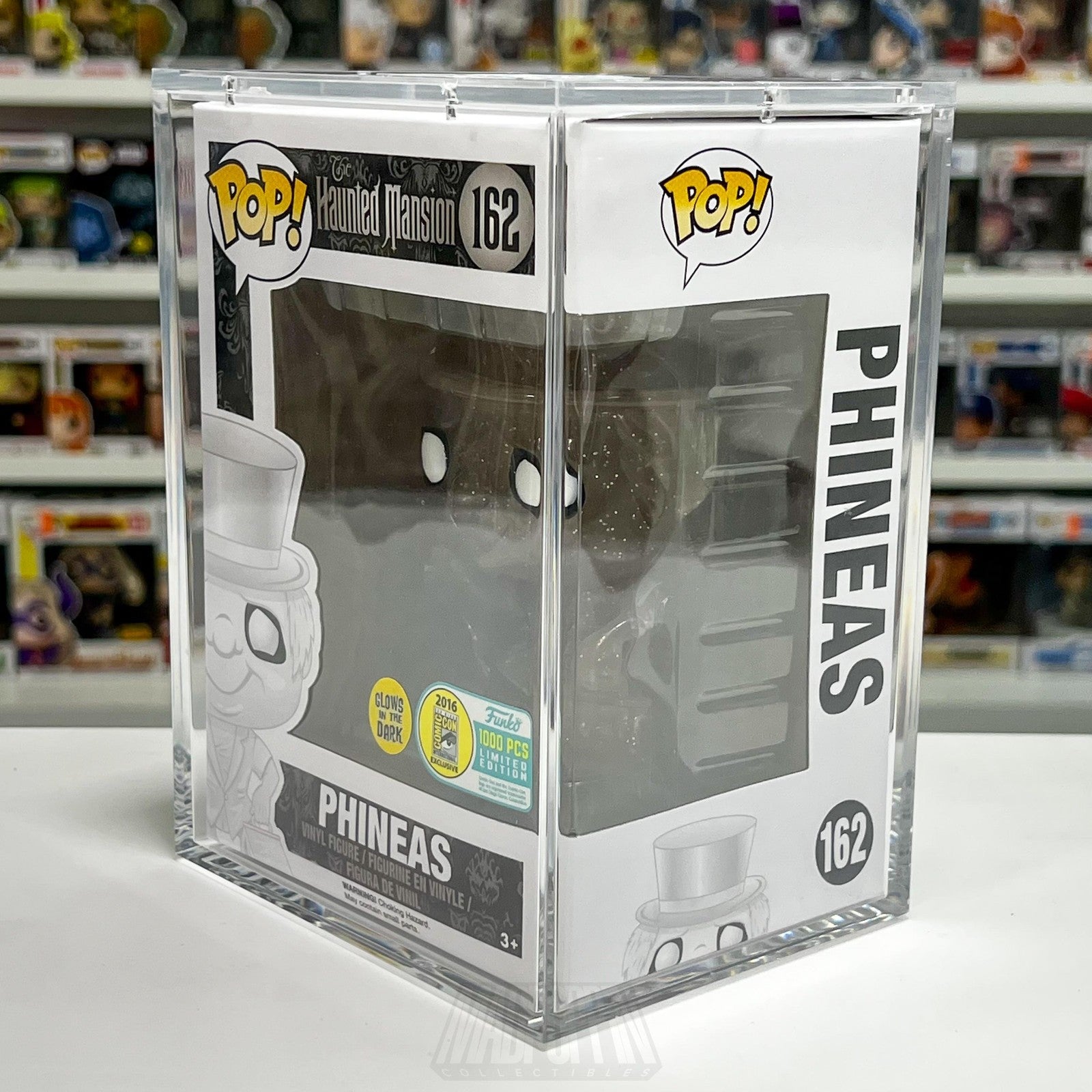 Funko Pop Disney Haunted Mansion Phineas #162 Glow in the Dark LE 1000 2016