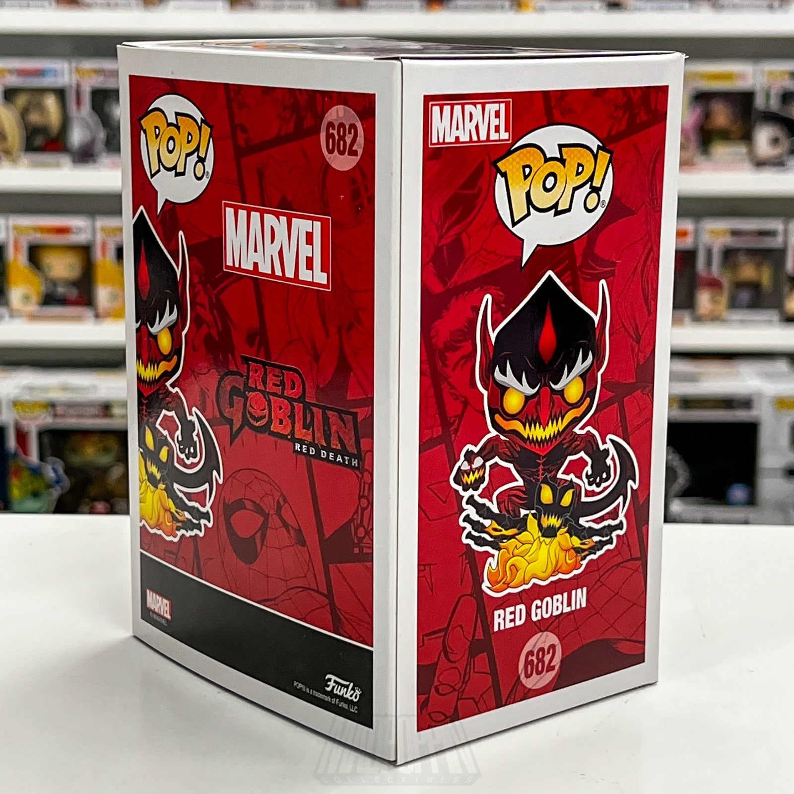 Funko Pop Marvel Red Goblin Death NYCC Fall Con 682 Supervillain Vinyl Figure4