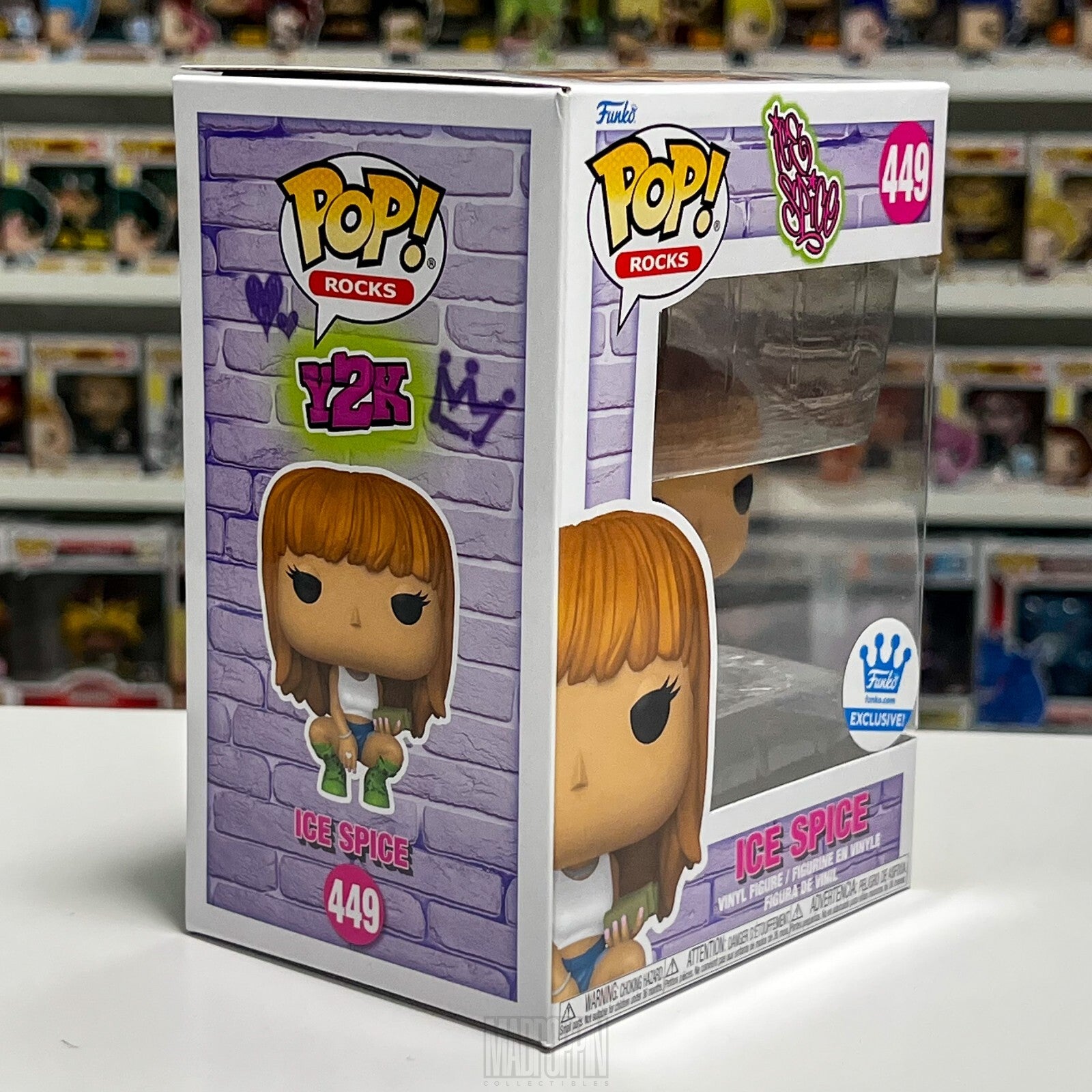 Funko Pop Rocks Ice Spice Y2K Rapper Hip Hop Music Funko.com Exclusive 449