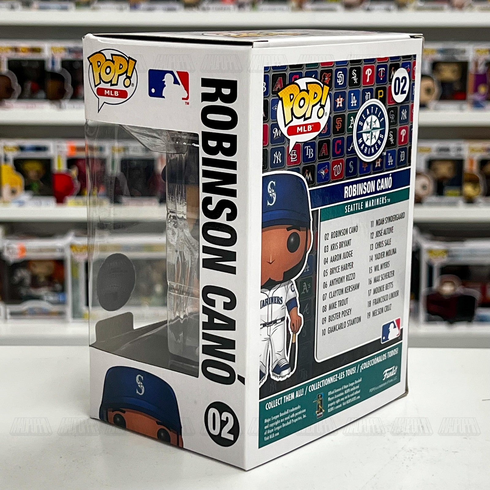 Funko Pop MLB Robinson Cano Seattle Mariners 02 Vinyl Figure Baseball NIB Mint