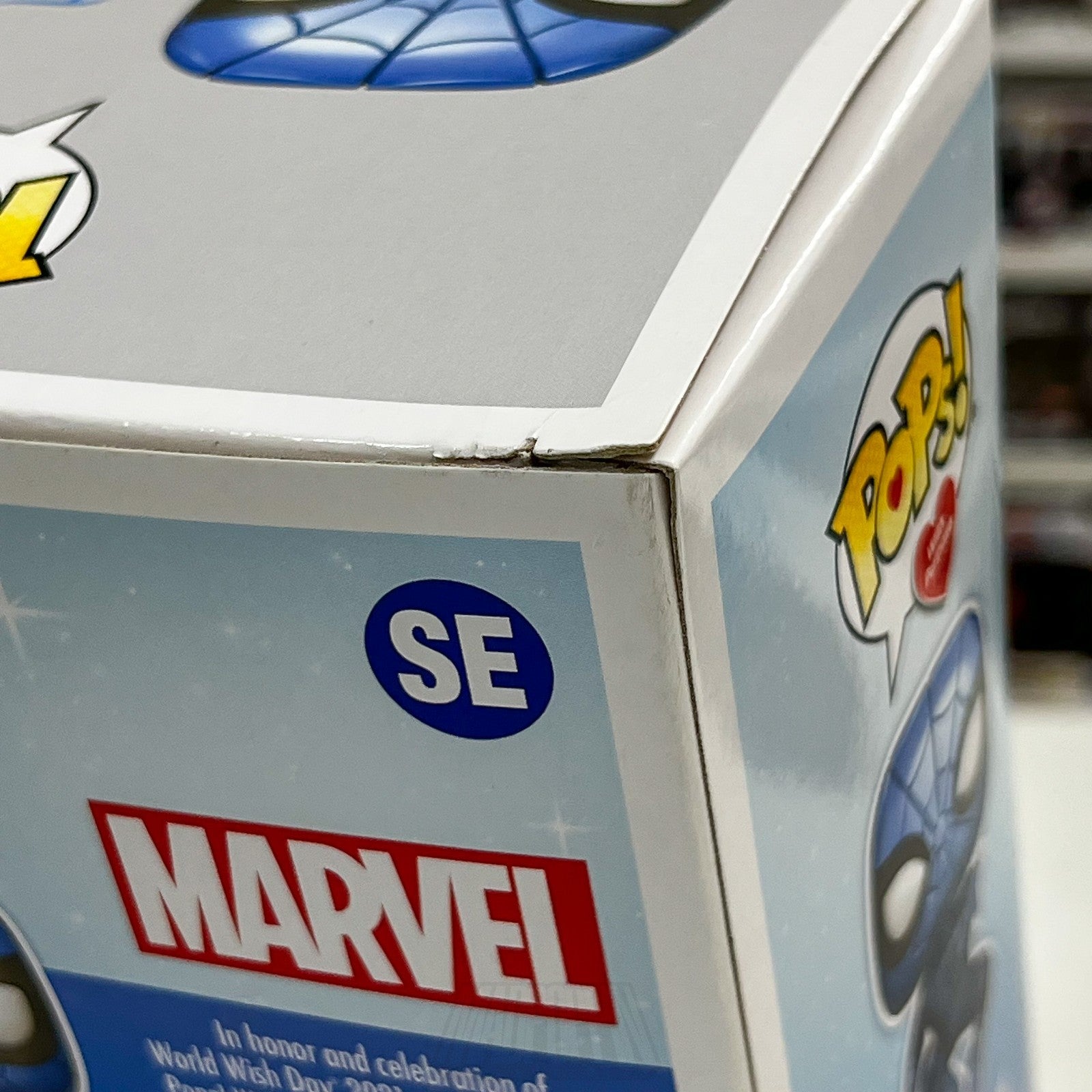 Funko Pops w/Pupose Marvel Make A Wish Spider-Man Blue Metallic SE Vinyl Figure9