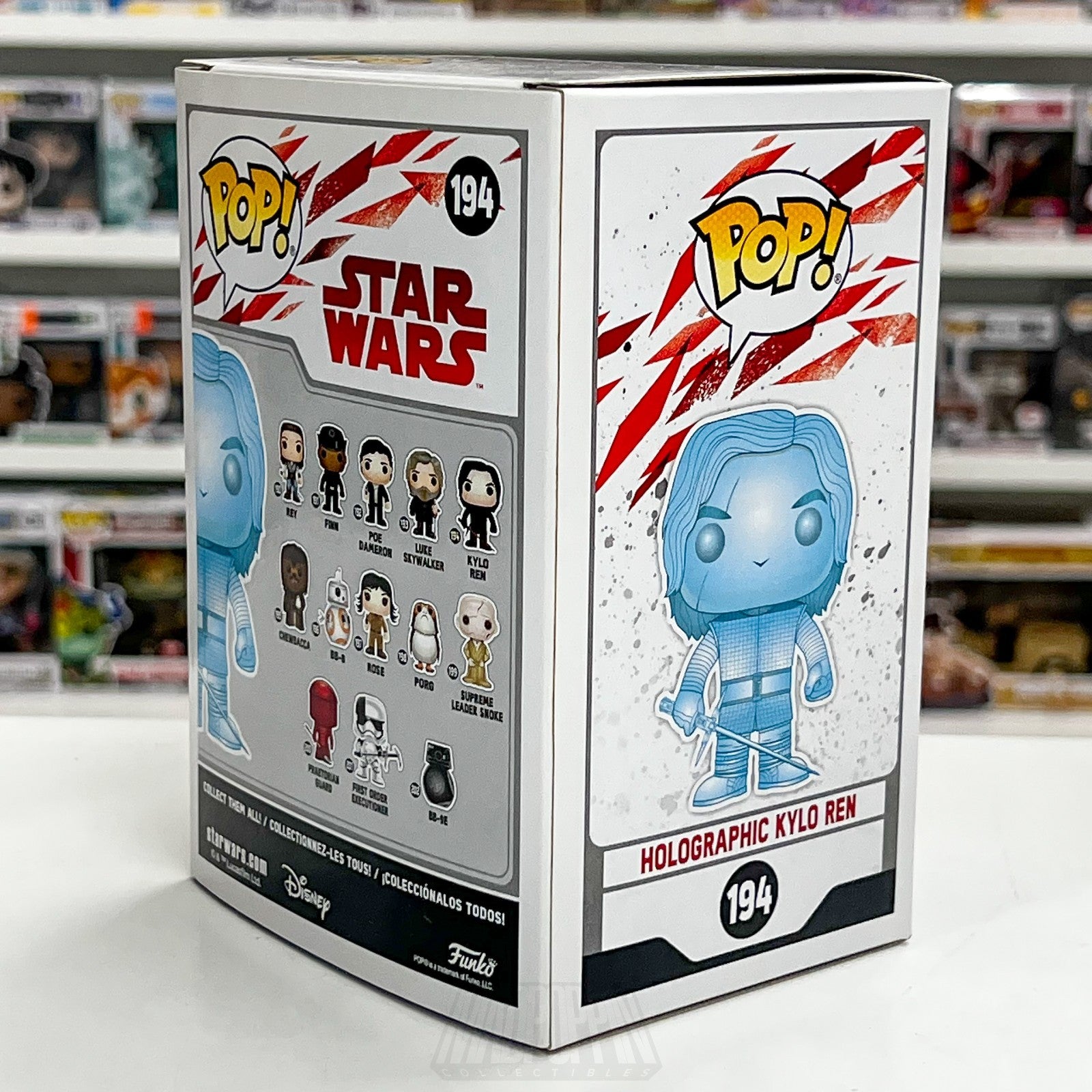 Funko Pop Star Wars Holographic Kylo Ren Glow Target 194 Ben Solo Vinyl Figure5