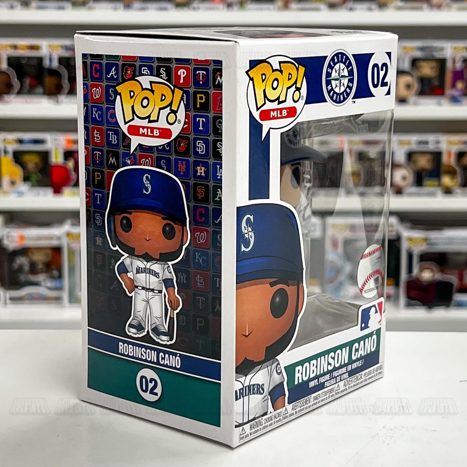 Funko Pop MLB Robinson Cano Seattle Mariners 02 Vinyl Figure Baseball NIB Mint