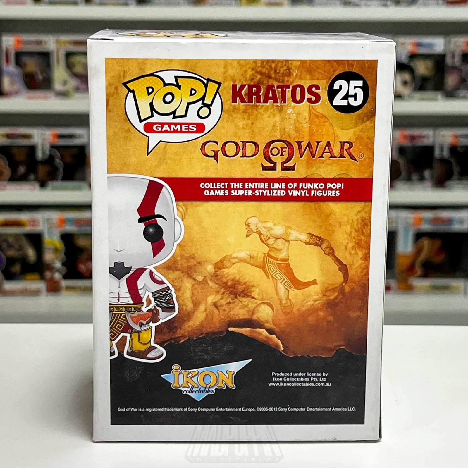 Funko Pop Games Kratos God of War 25 Vinyl Figure Ikon Greek Norse Mythology NIB