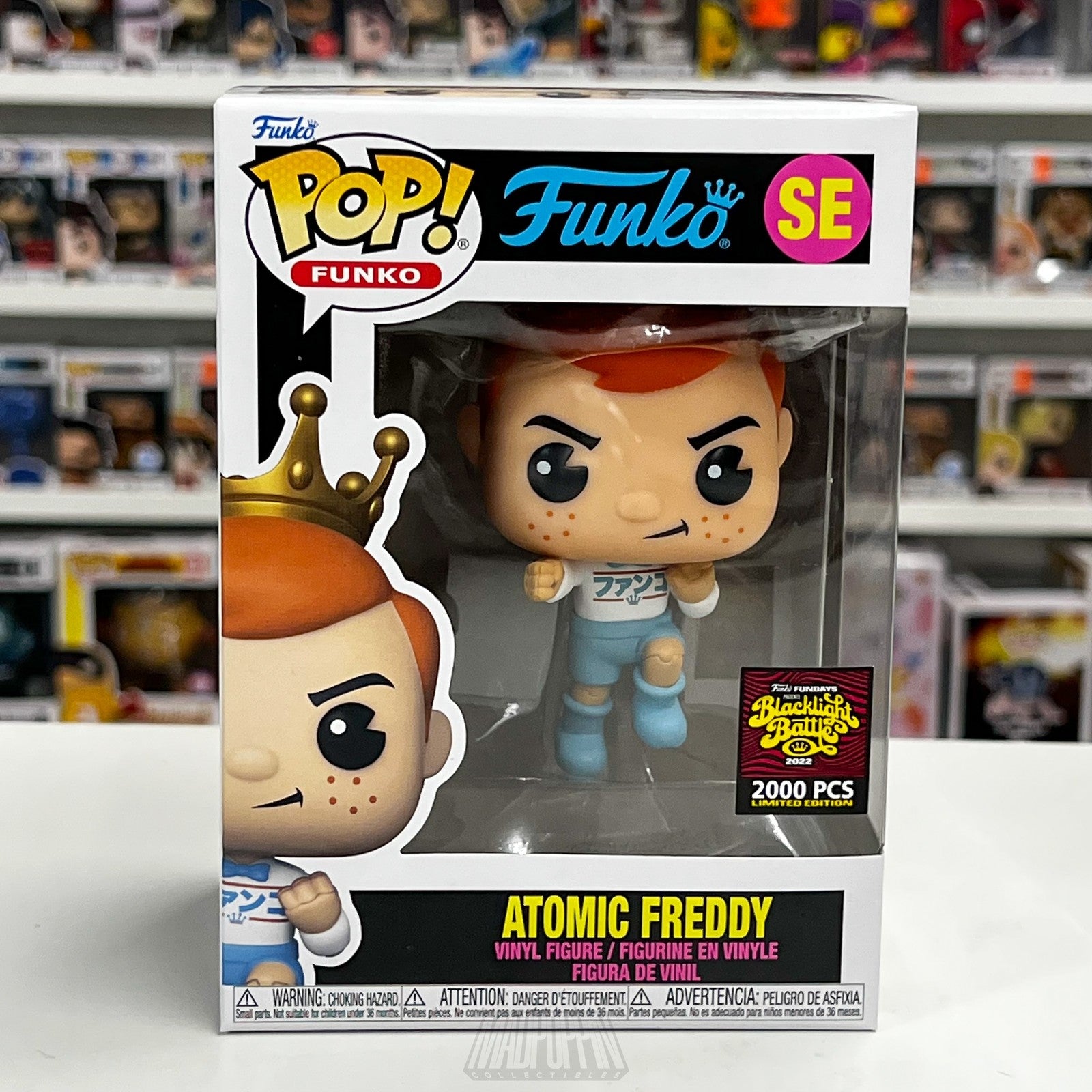 Funko Pop Atomic Freddy Blacklight Battle 2022 SE Vinyl Figure Limited 2000 New