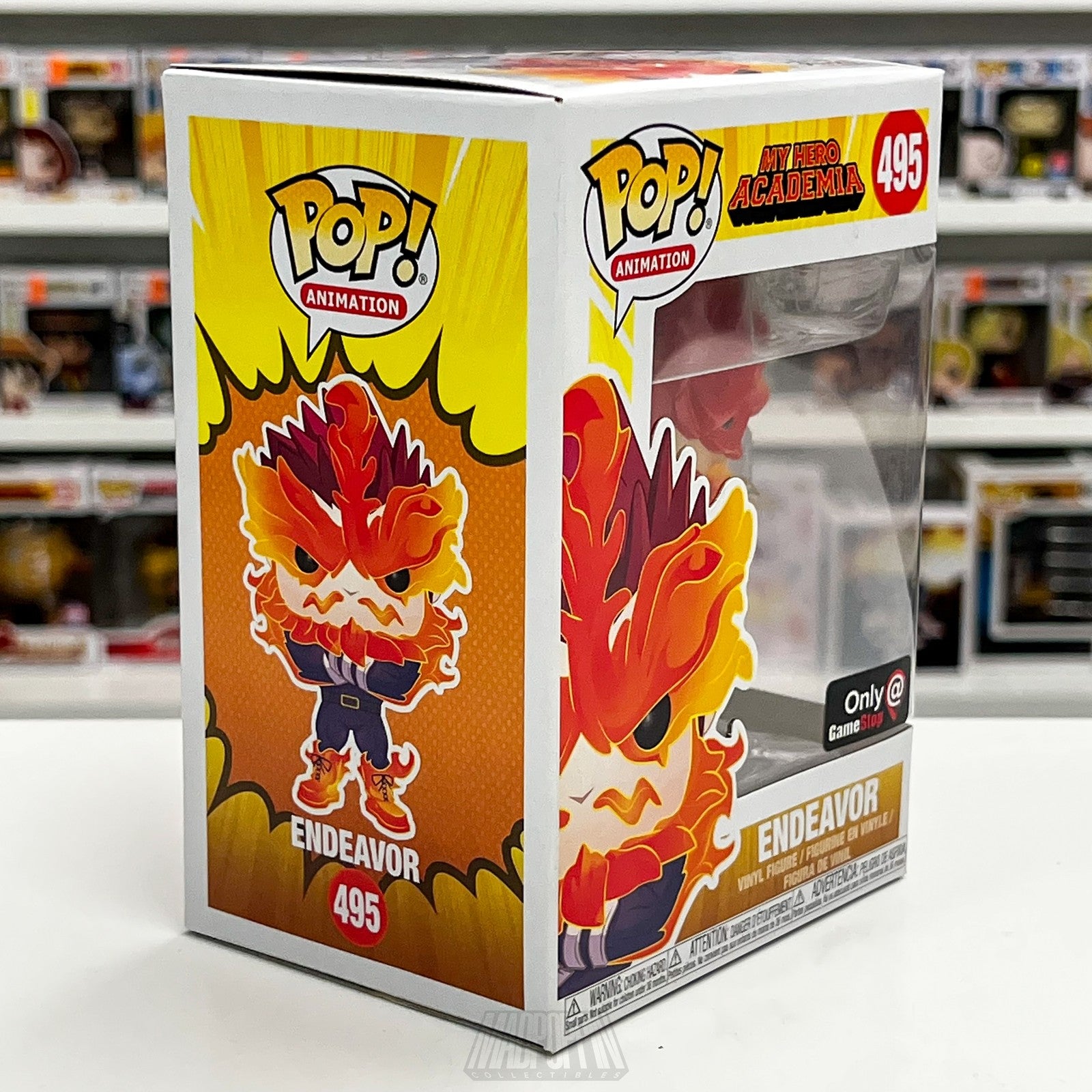Funko Pop My Hero Academia Endeavor 495 Vinyl Figure GameStop Exclusive New in B
