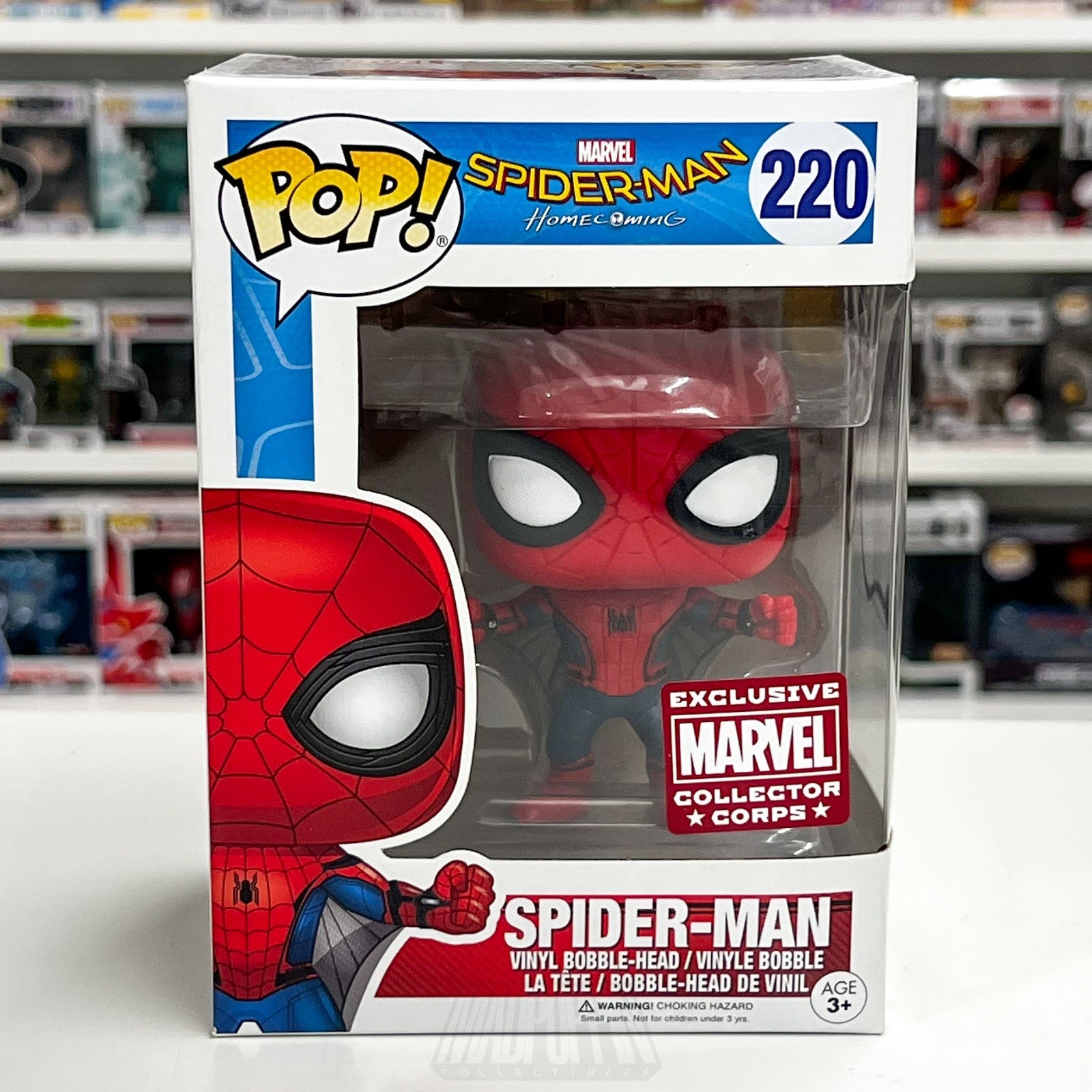 Funko Pop Marvel Collector Corps Spider-Man Homecoming Wingsuit 220 Toy Figure0