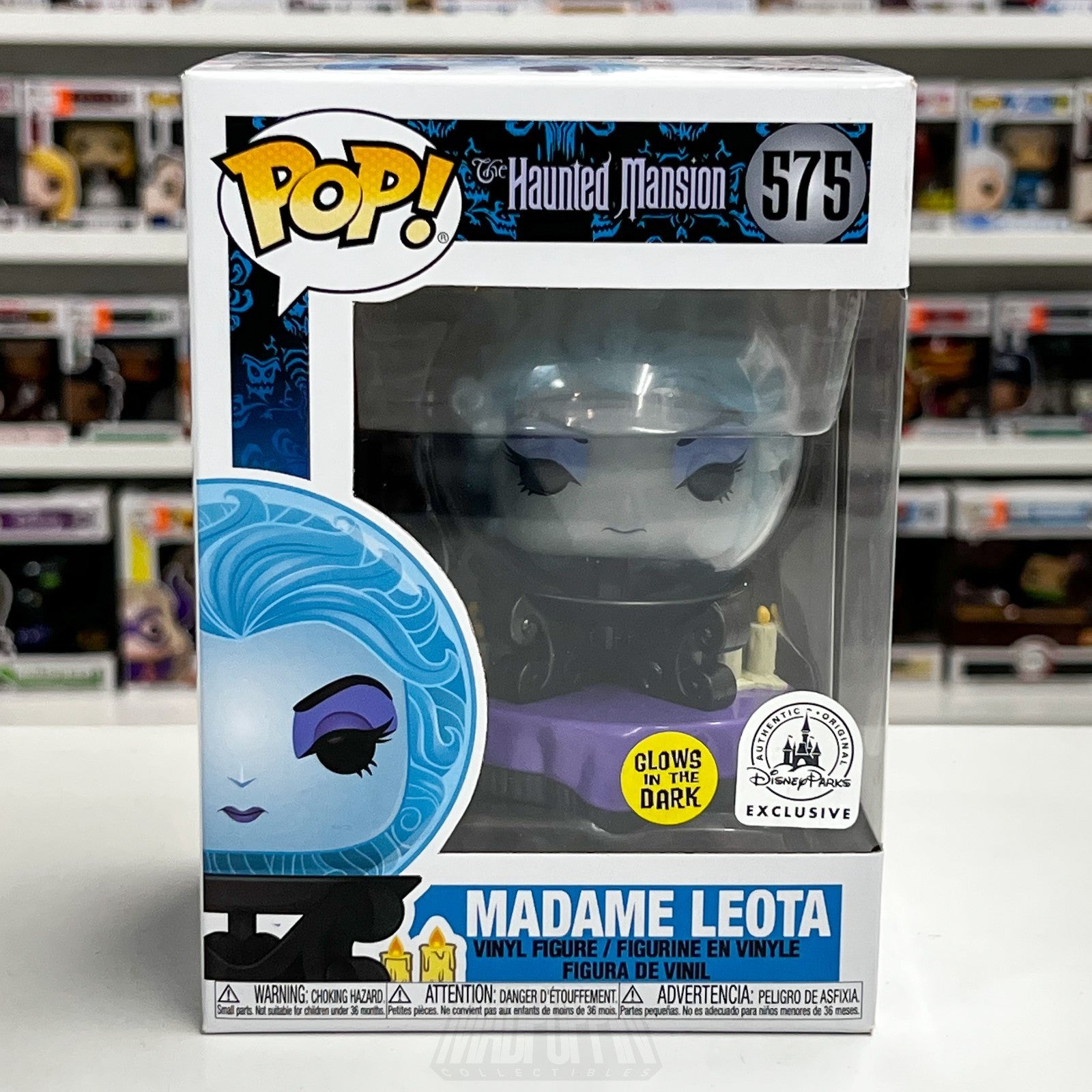 Funko Pop Disney The Haunted Mansion Madame Leota Glow 575 Exclusive Figure Ride1