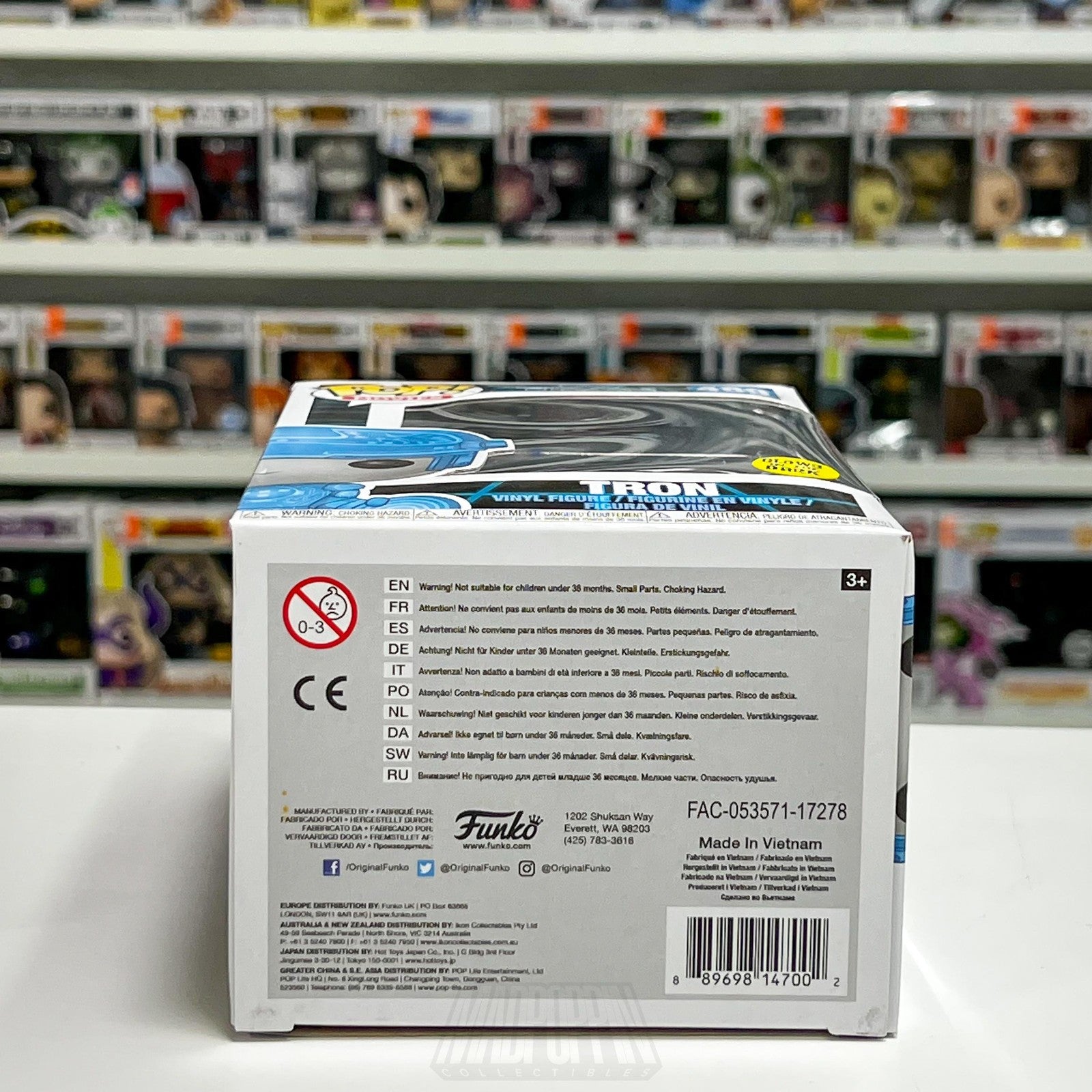 Funko Pop! Movies Disney Tron #489 Glow in the Dark GITD Vinyl Figure Toy SciFi