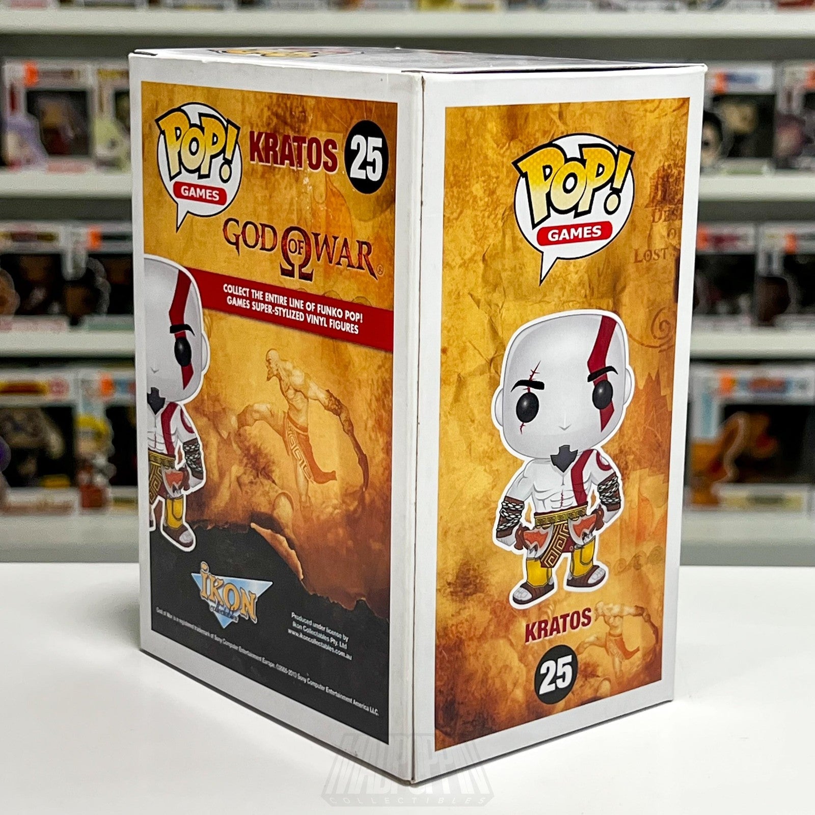 Funko Pop Games Kratos God of War 25 Vinyl Figure Ikon Greek Norse Mythology NIB