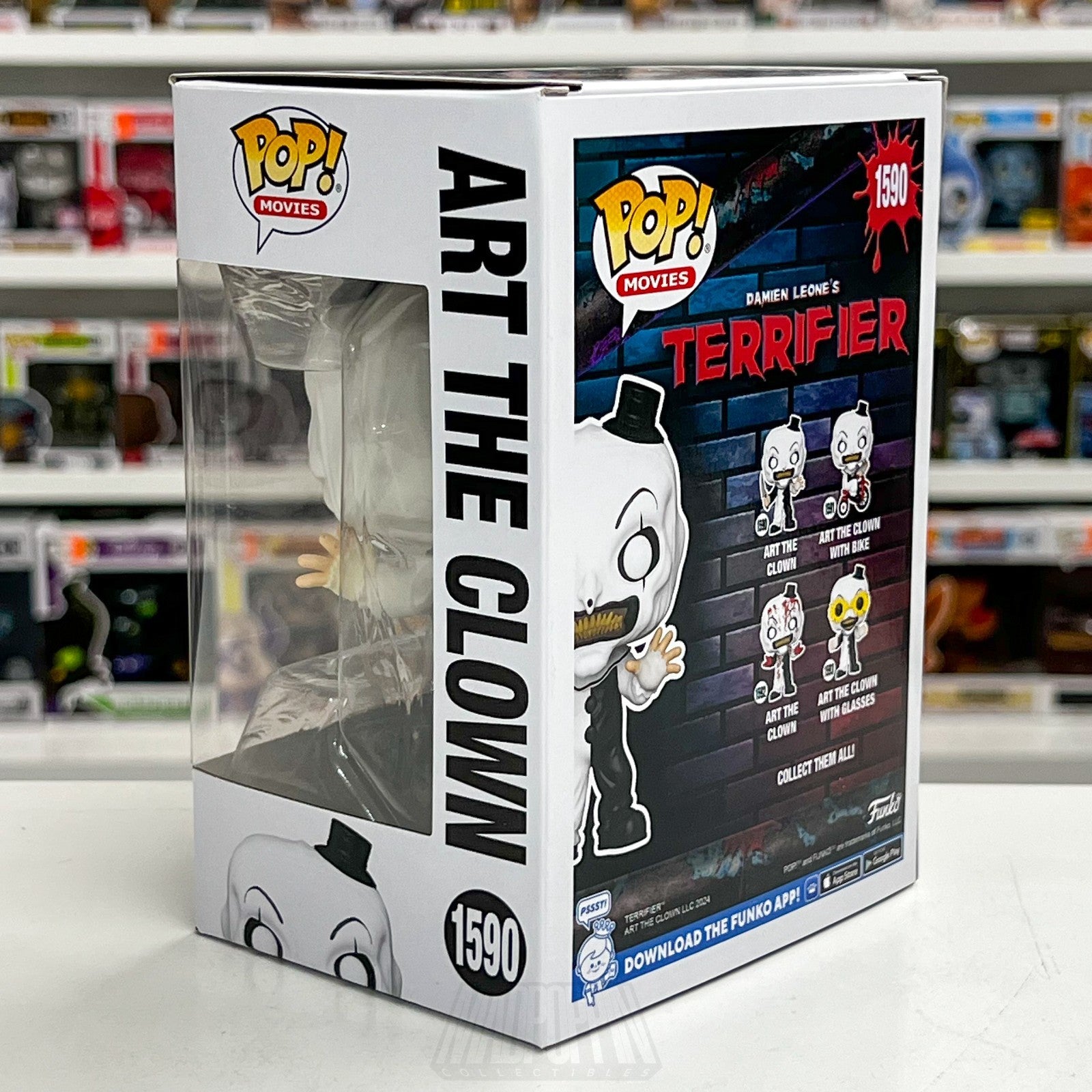 Funko Pop Movies Terrifier Art the Clown w/Knife 1590 Horror Clown Vinyl Figure2