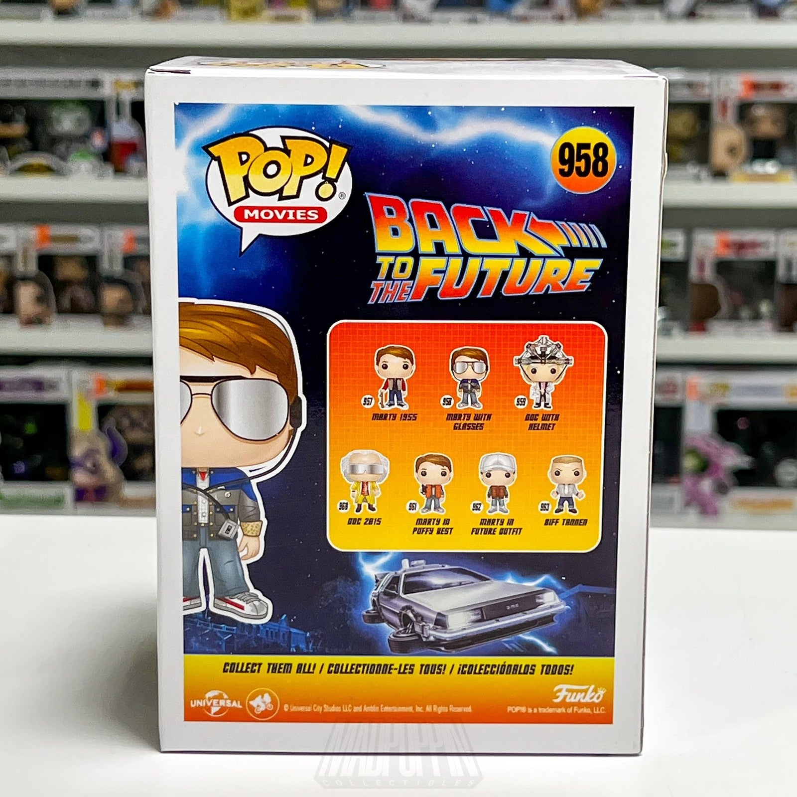 Funko POP! Movies Back to the Future Marty with Glasses #958 Vinyl Figure Toy