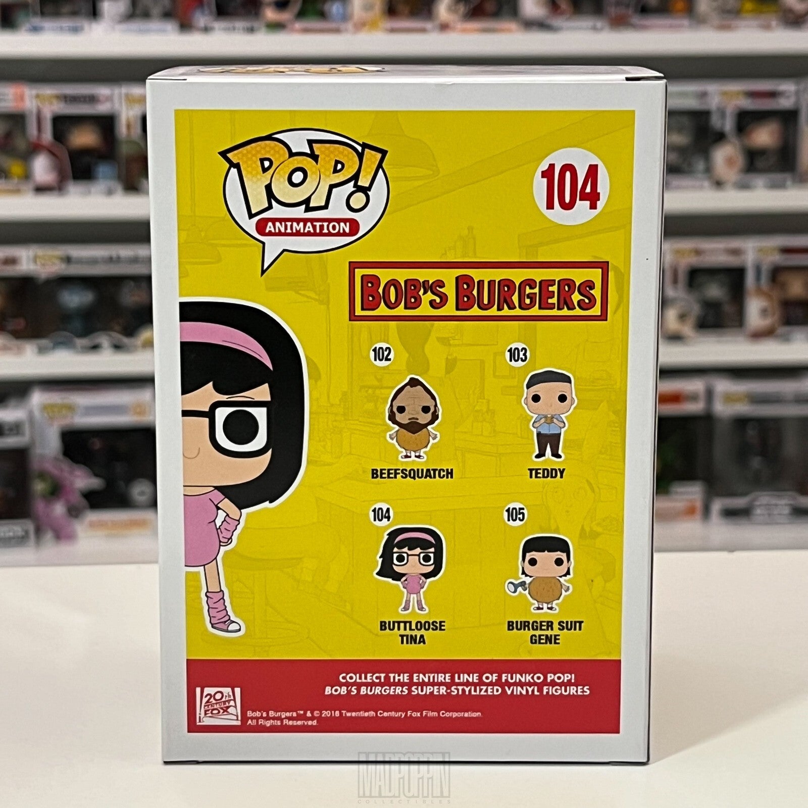 Funko Pop Animation Bob's Burger Buttloose Tina Belcher Vaulted 104