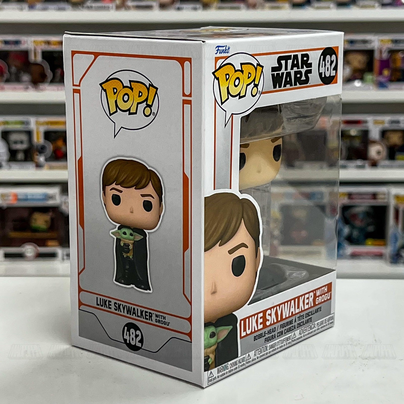 Funko Pop! Star Wars 482 Luke Skywalker with Grogu Mandalorian Figure Bobblehead