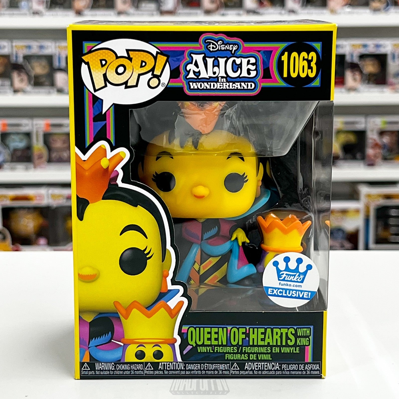 Funko Pop Alice in Wonderland Queen of Hearts 1063 Vinyl Figure Blacklight