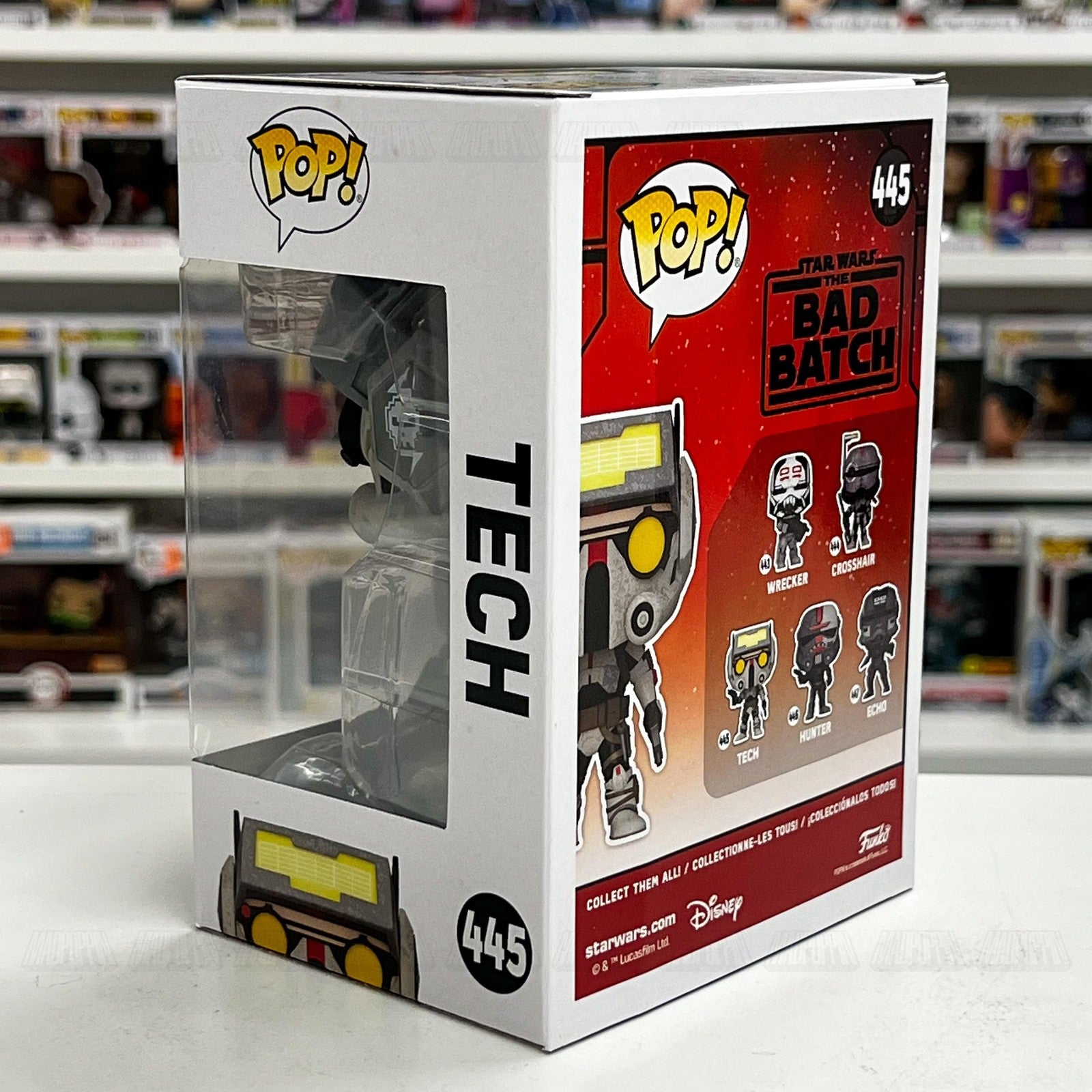 Funko Pop! Star Wars The Bad Batch Tech #445 Bobble-Head Vinyl Figure New In Box