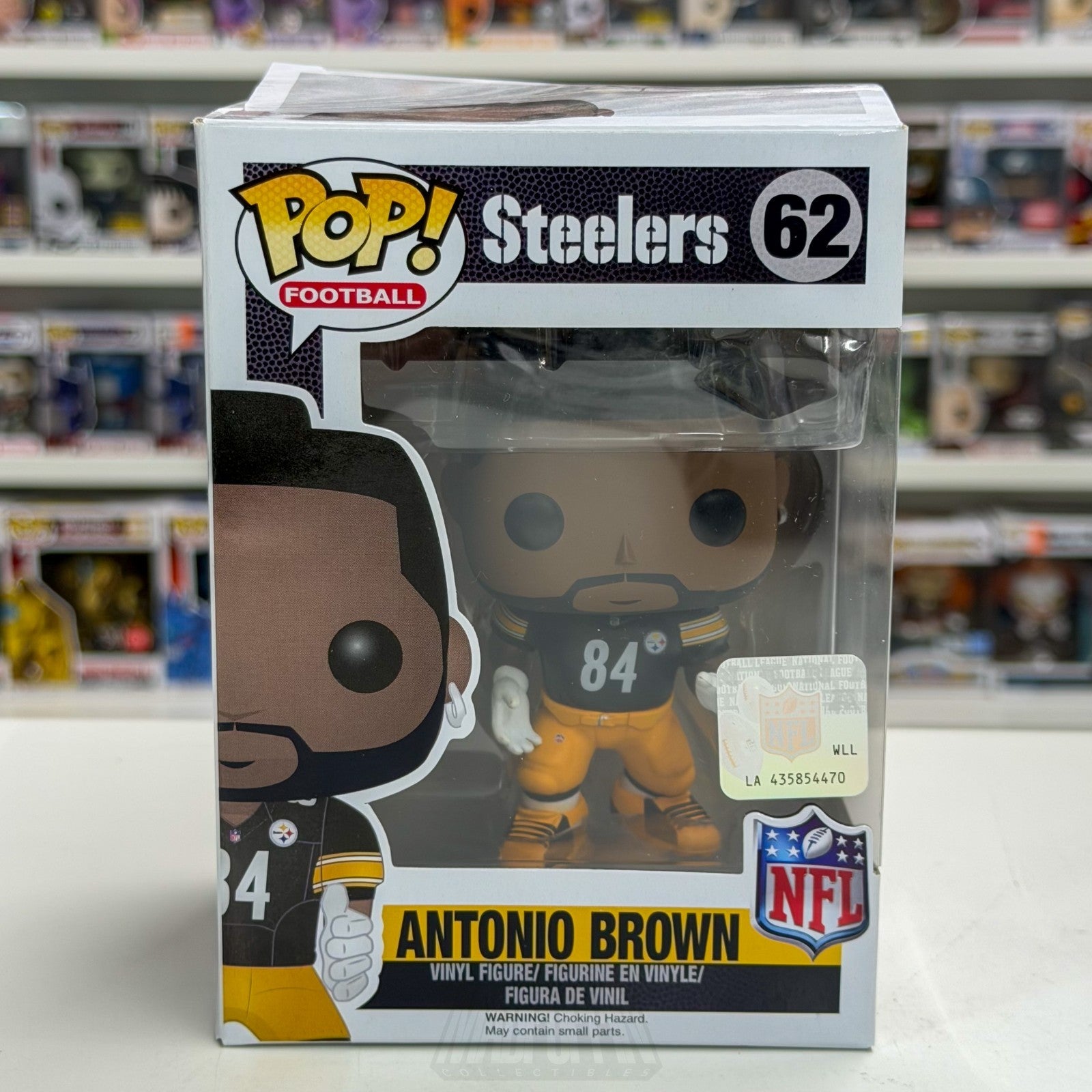 Funko Pop Football NFL Pittsburgh Steelers Antonio Brown 62 Wave 3 Vinyl Figure0