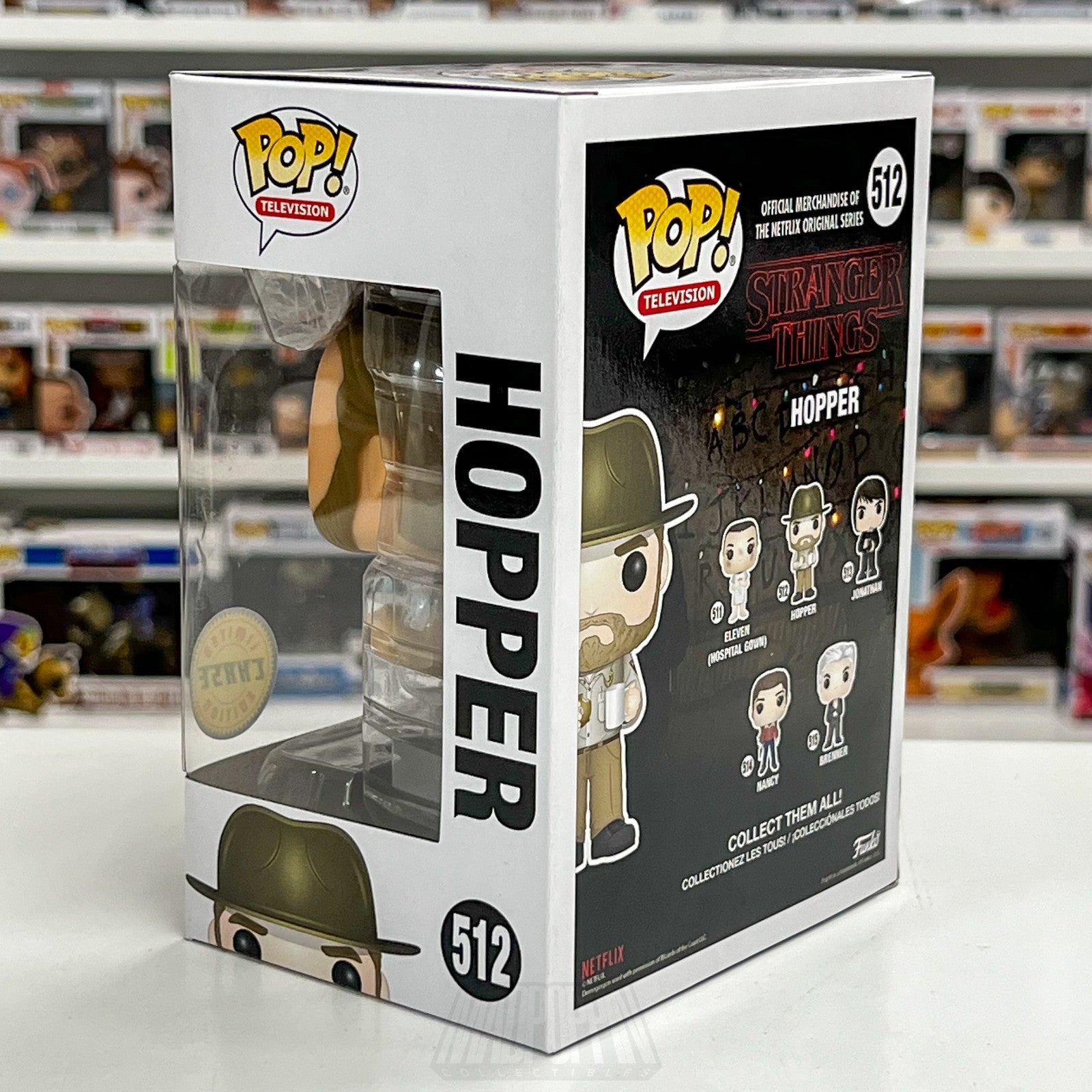 Funko Pop Television Stranger Things Hopper w/Donut Chase 512 Toy Vinyl Figure2