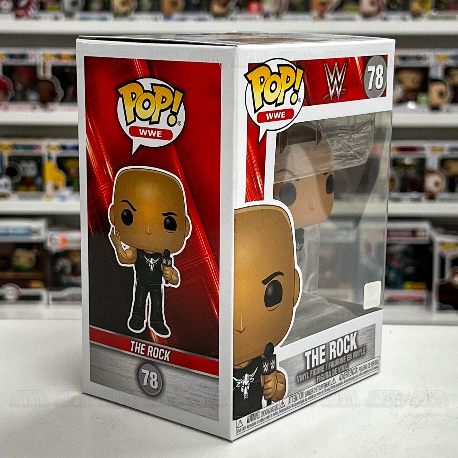 Funko Pop WWE The Rock Vinyl Figure #78 Collectible New In Box Wrestling Toy