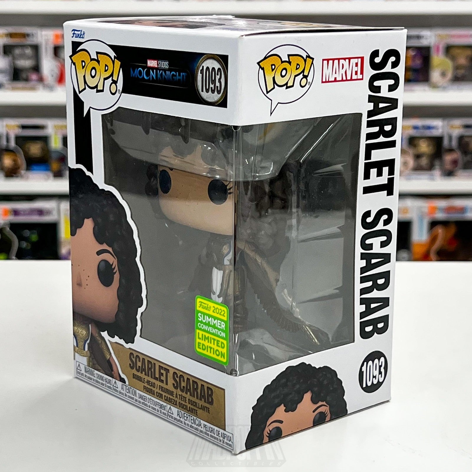 Funko Pop Marvel Moon Knight Scarlet Scarab 1093 Bobble-Head 2022 Summer LE SDCC1