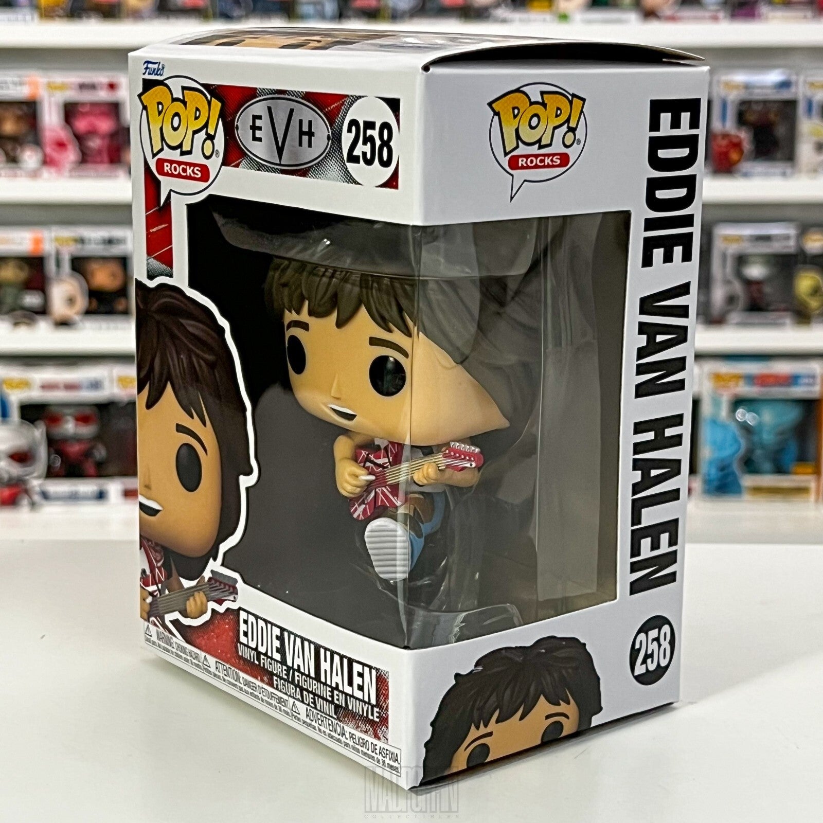 Funko Pop Rocks Eddie Van Halen Vaulted Guitar Legend Hard Heavy Glam Metal 258