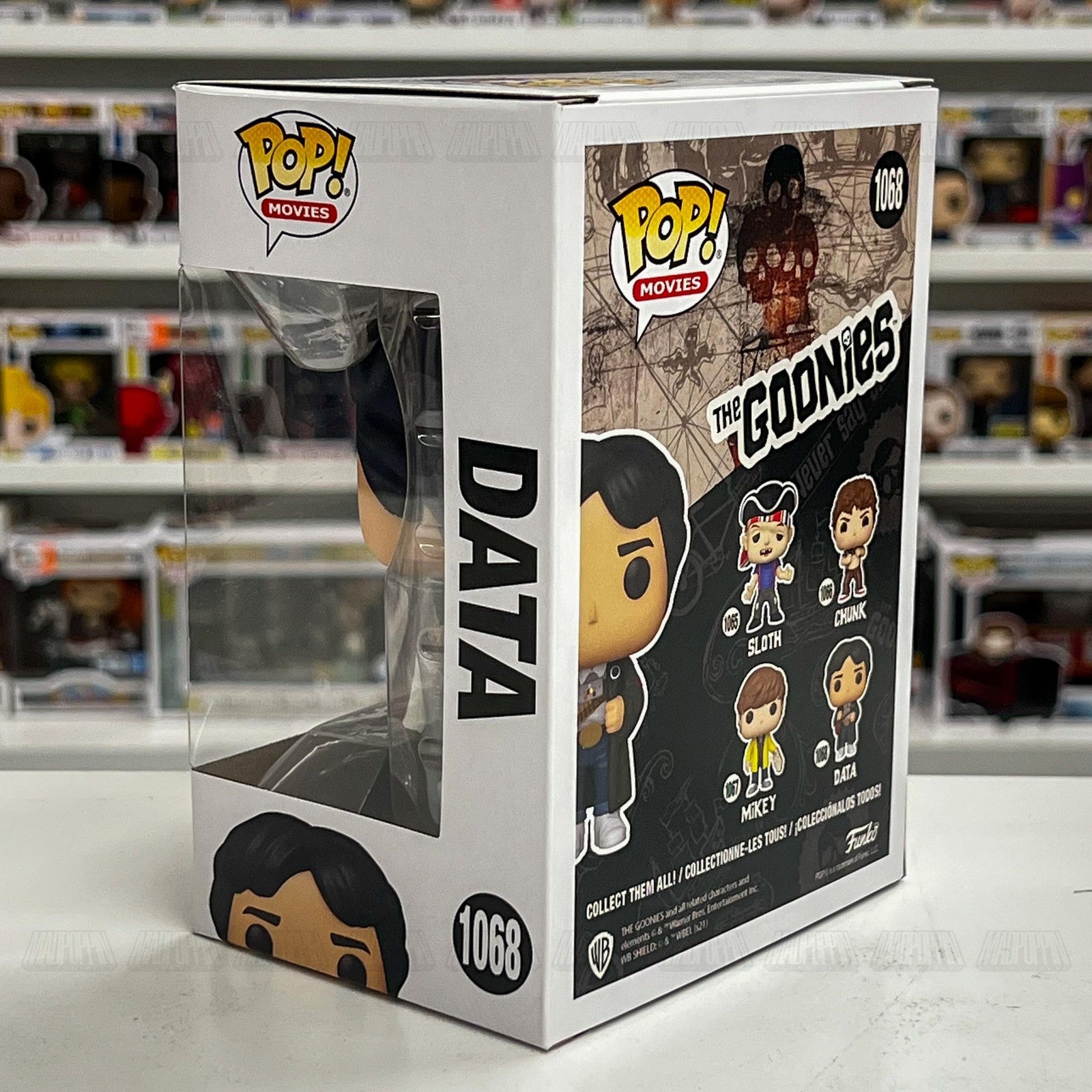 Funko Pop Movies The Goonies Data #1068 Vinyl Figure New Collectible IN BOX