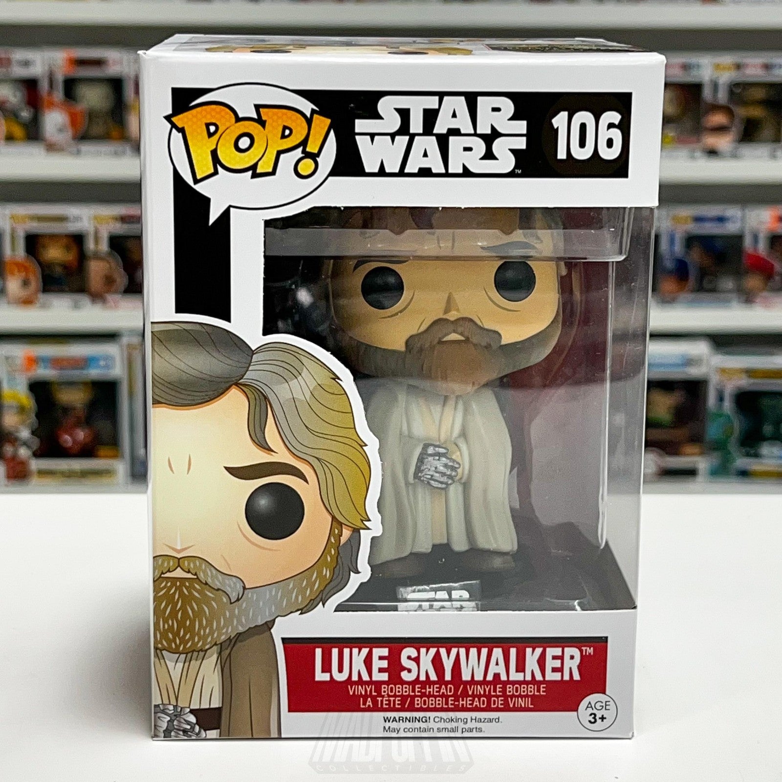 Funko Pop Star Wars Luke Skywalker Beard 106 Jedi Vinyl Bobble-Head Figure Toy