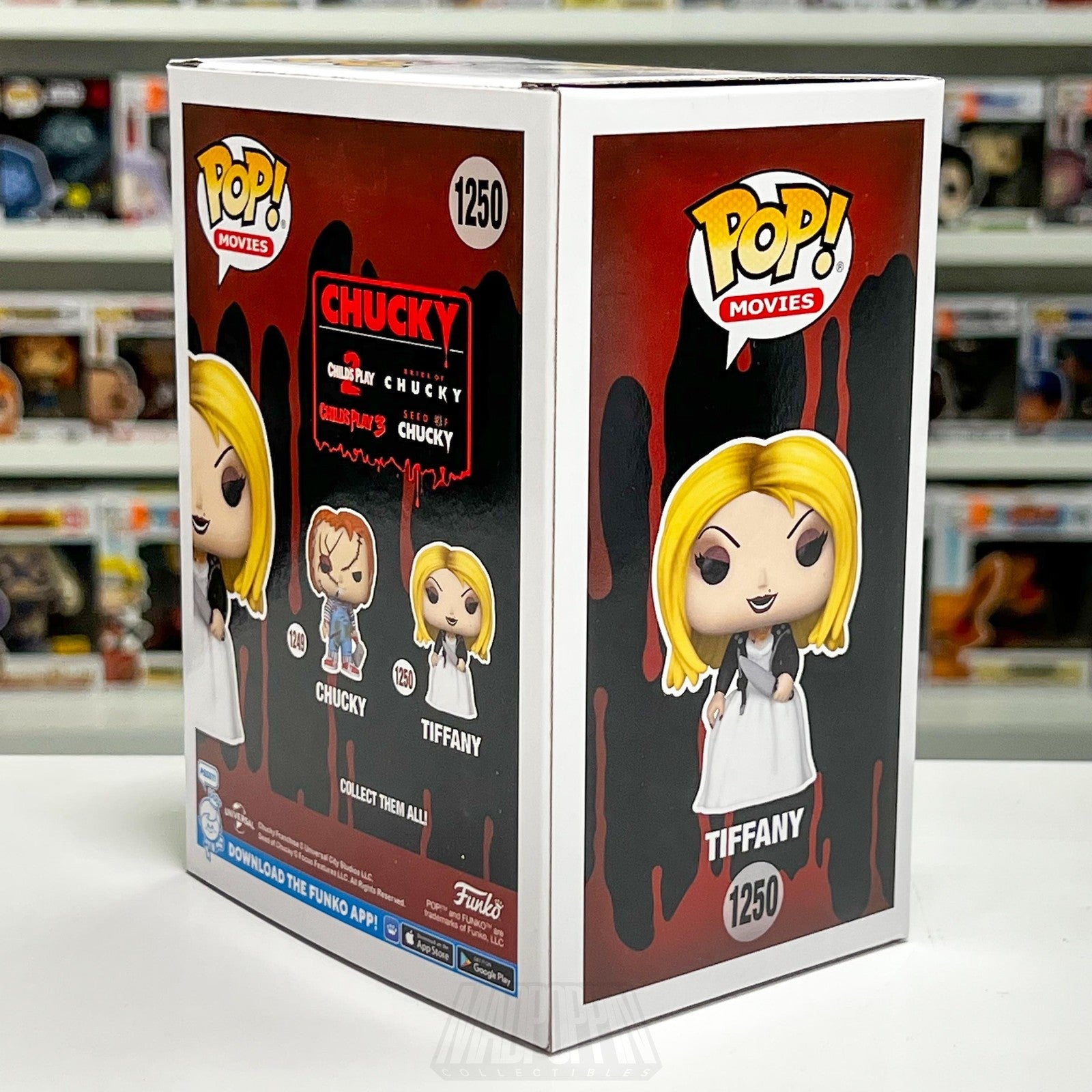 Funko Pop Movies Bride of Chucky Tiffany with Knife 1250 Vinyl Figure Horror New