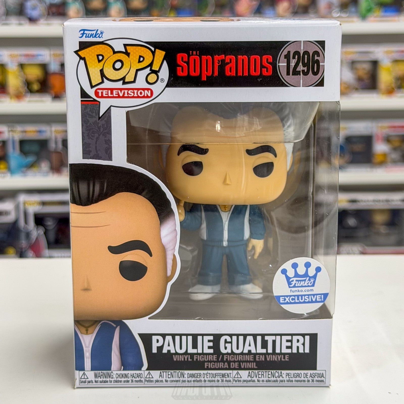 Funko Pop TV Sopranos Paulie Gualtieri Funko Shop 1296 Mafia Toy Vinyl Figure0