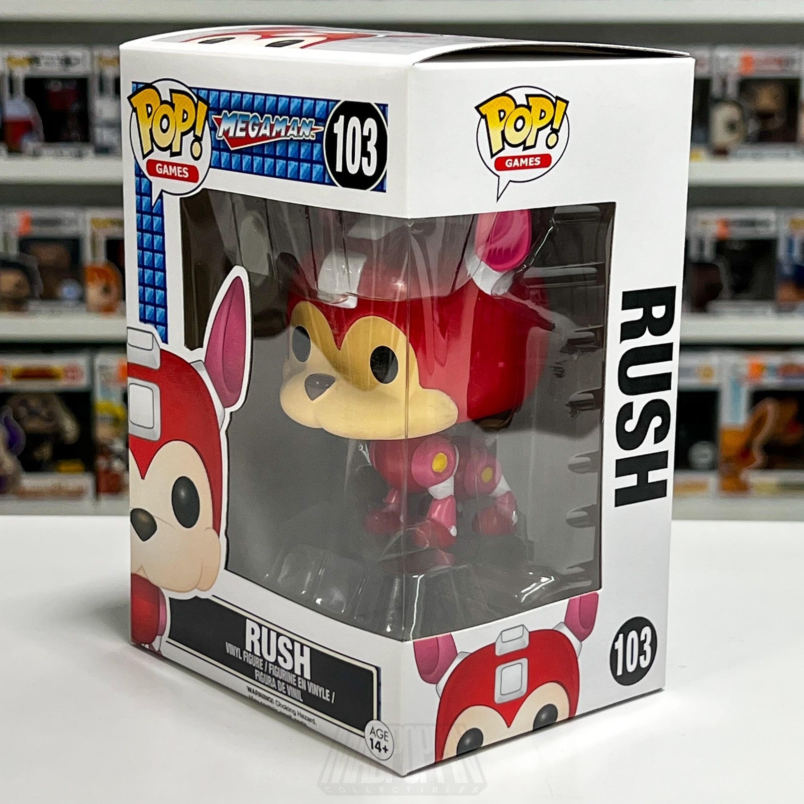 Funko Pop Video Games Mega Man Rush #103 Vinyl Figure New Capcom Collectible Toy