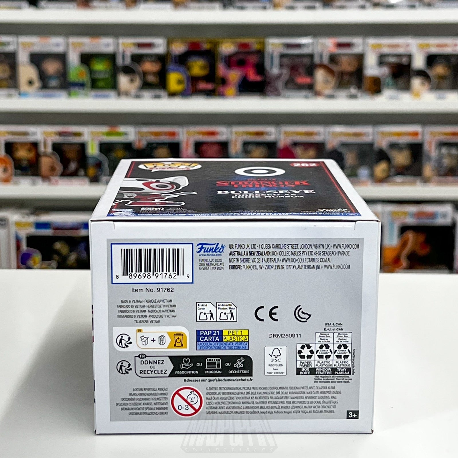 Funko Pop Ad Icons Target Bullseye Dressed As Eddie Munson Target 262 Vinyl Toy7