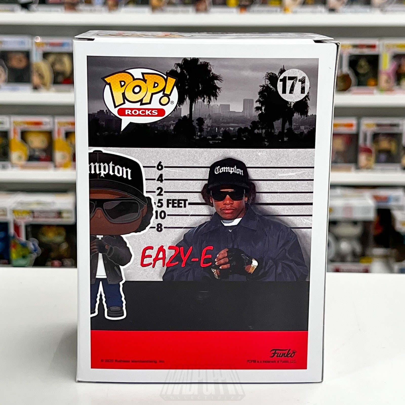 Funko Pop Rocks Eric Eazy-E Wright 171 NWA Gangsta Rap Hip Hop Toy Vinyl Figure3